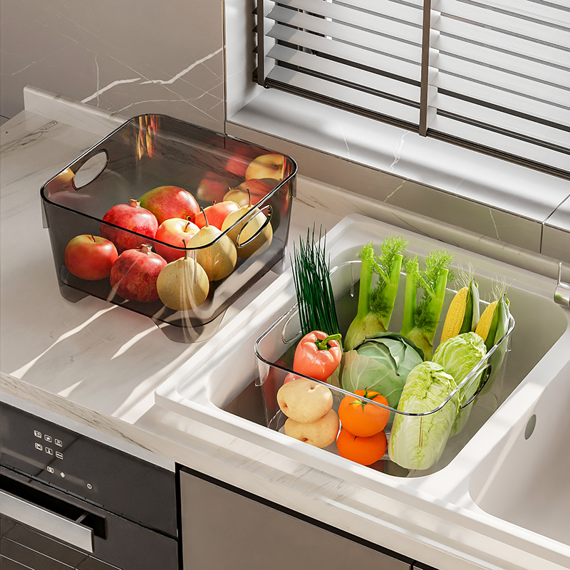 洗菜盆沥水篮长方形食品级厨房水槽洗碗池沥水篮过滤框洗水果大号