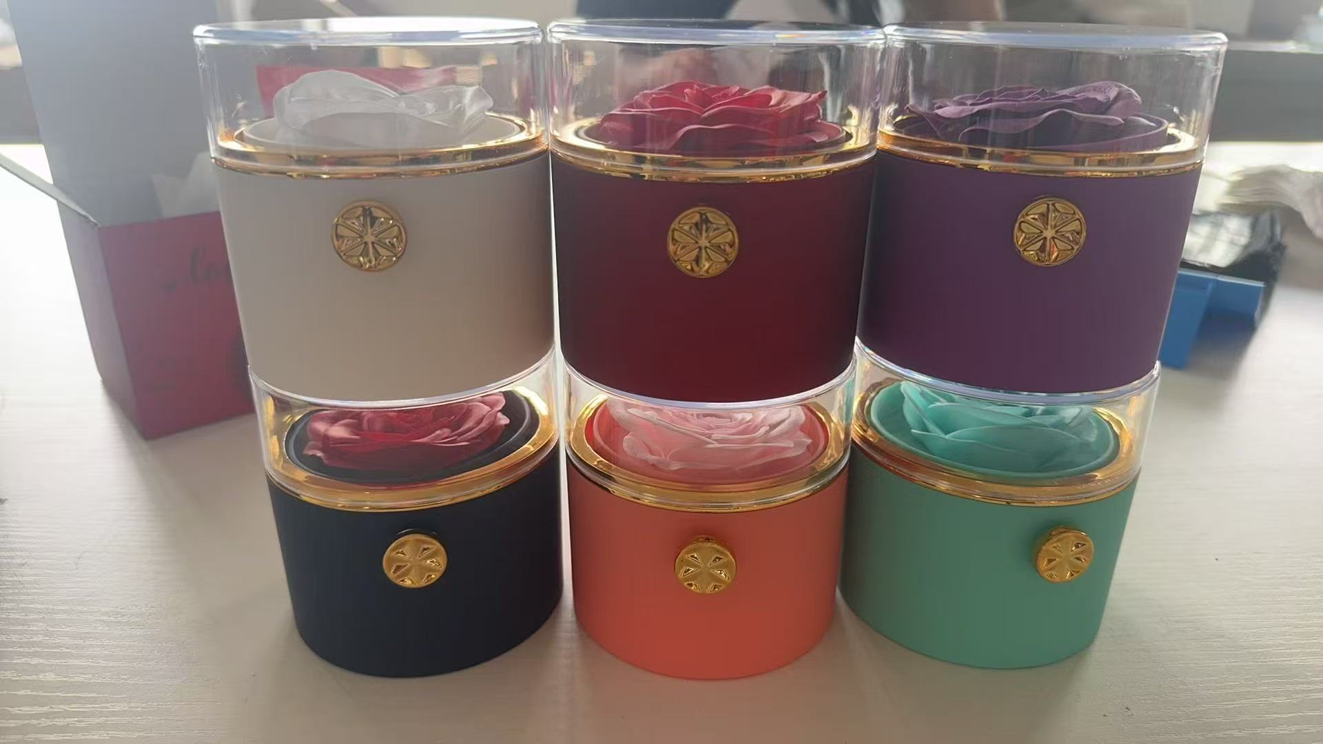 永生花/母亲节/永生花花束/花束针织/向日葵钩织成品批发细节图