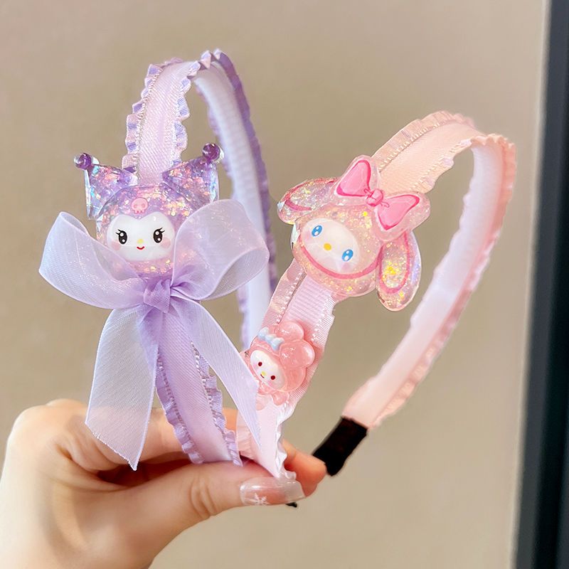 Kulomi's new children's hairband, wide edge headband, girls' hair won't be constricted, cute cartoon headband hair accessory Item Picture