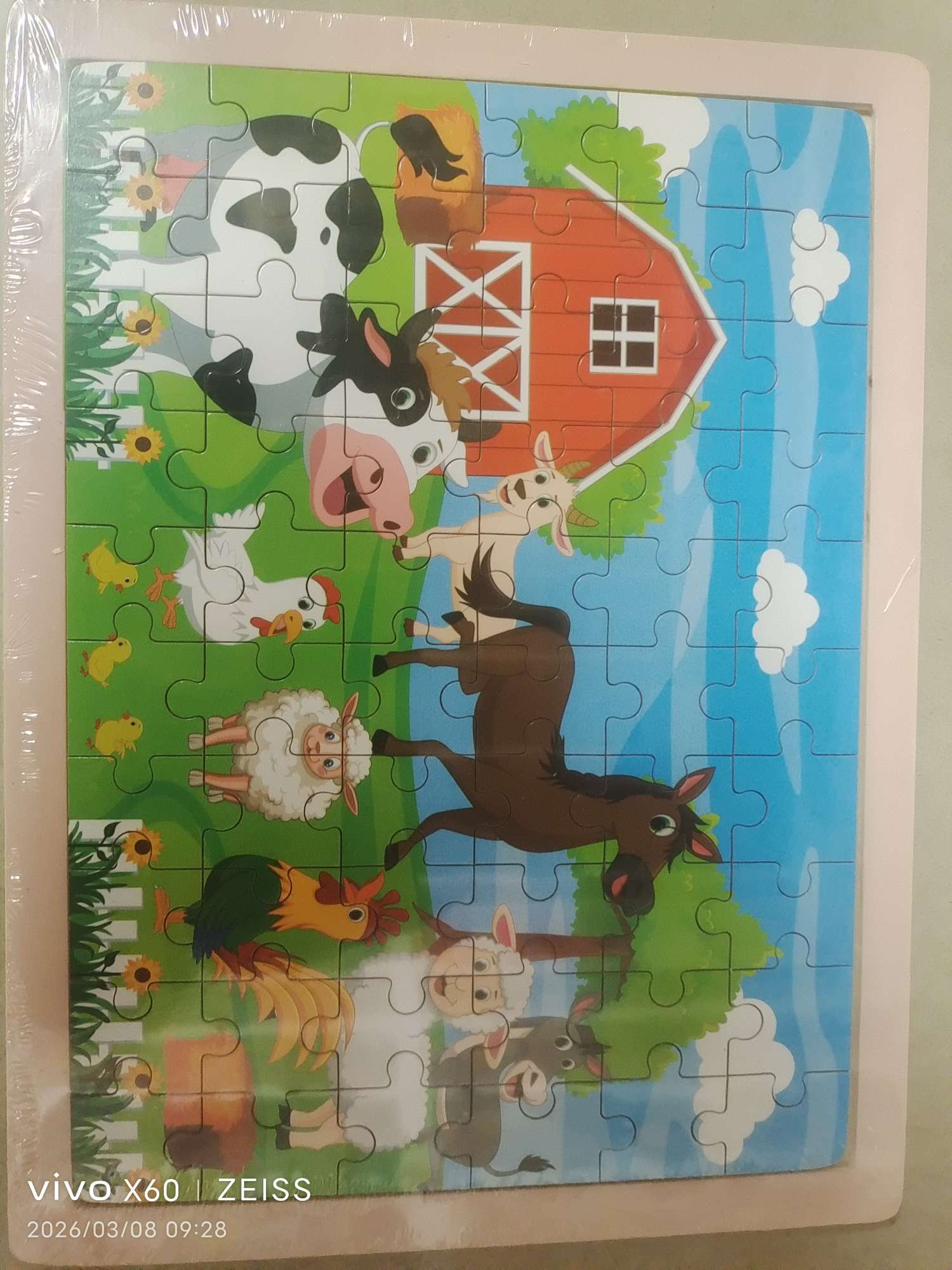 Educational and educational cartoon animal 3D puzzle toy jigsaw puzzle board detail image 10