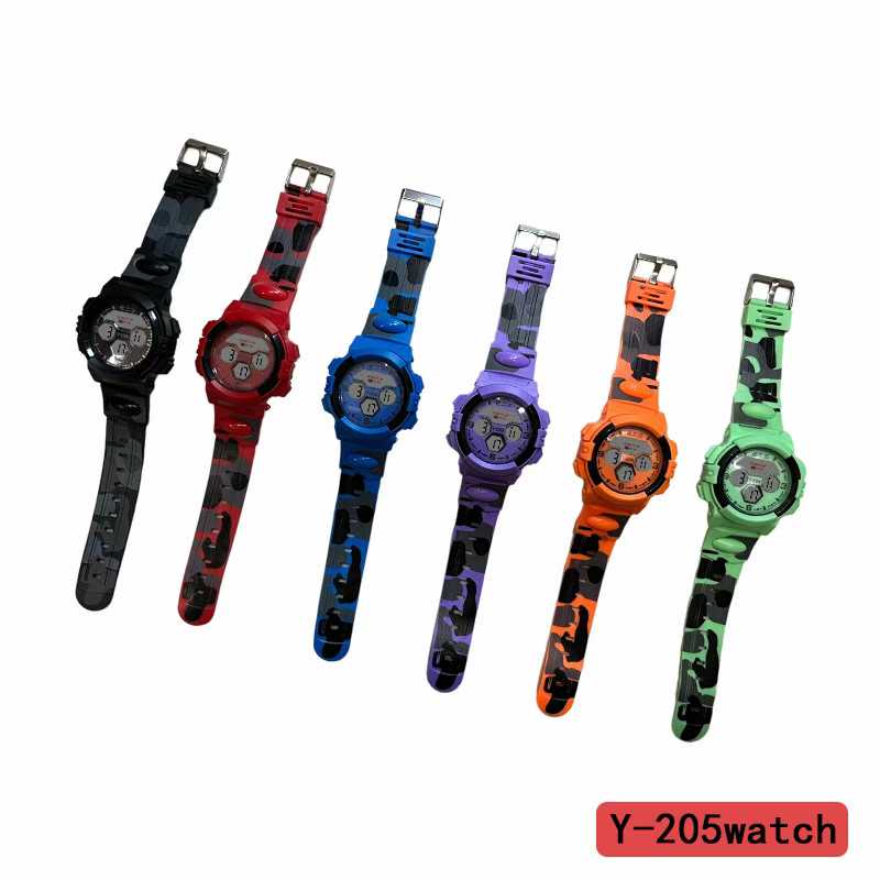 YITONG yitong basic reloj electrónico de alto rendimiento duradero estudiante clase uso diario especial y-205 basic reloj electrónico redondo color hombres Y mujeres lavado de manos a prueba de agua brillante reloj deportivo tendencia Specification image
