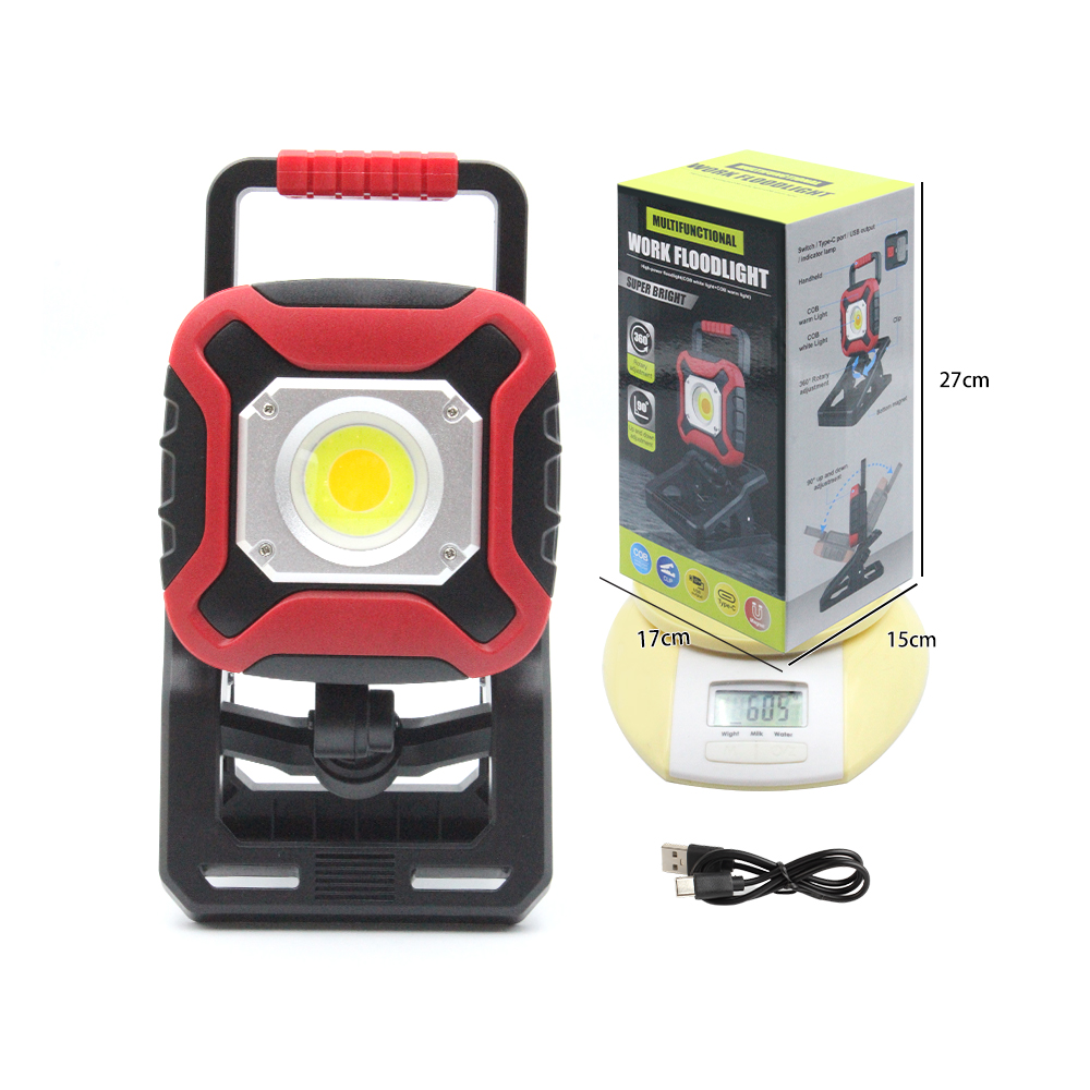 KINSACH bottom magnetic LED clamp light, portable clamp light, multi-functional work light, suitable for office, study, strong light and reading Specification image