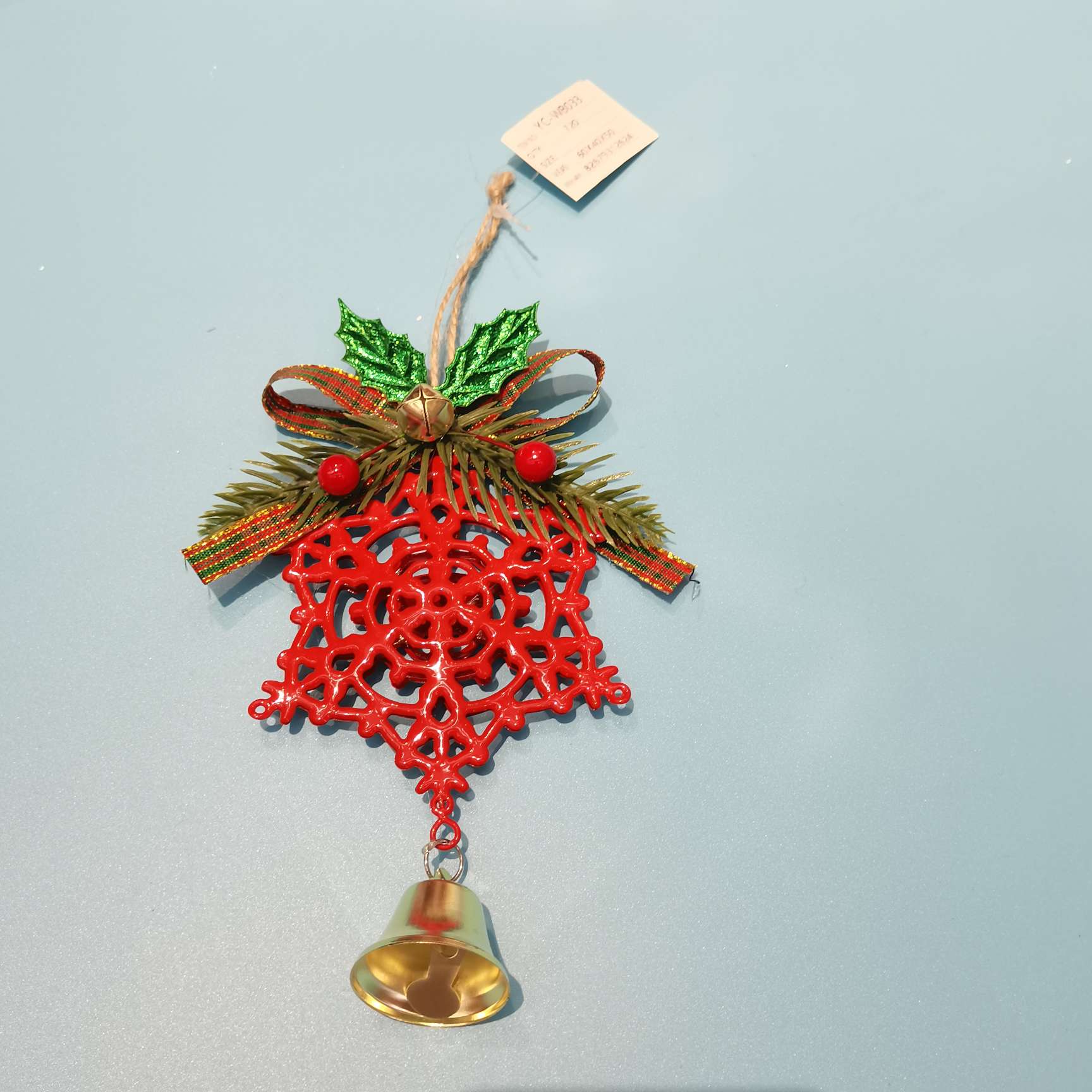 圣诞节用品装饰品铁艺挂件五星爱心雪花圣诞树流水摆件产品图