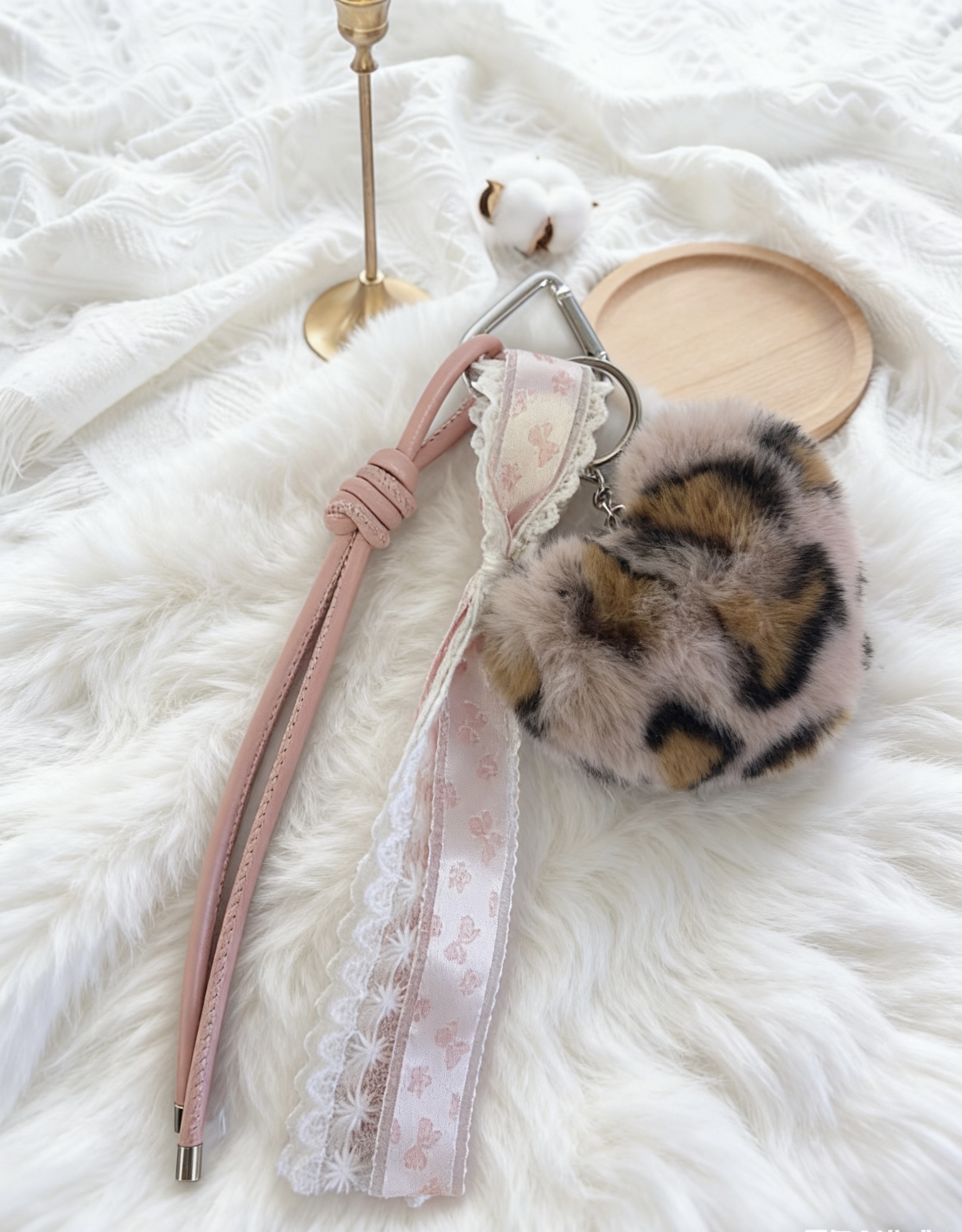 包挂/包包挂件/挂件/挂绳挂件/露营毛绒挂件白底实物图