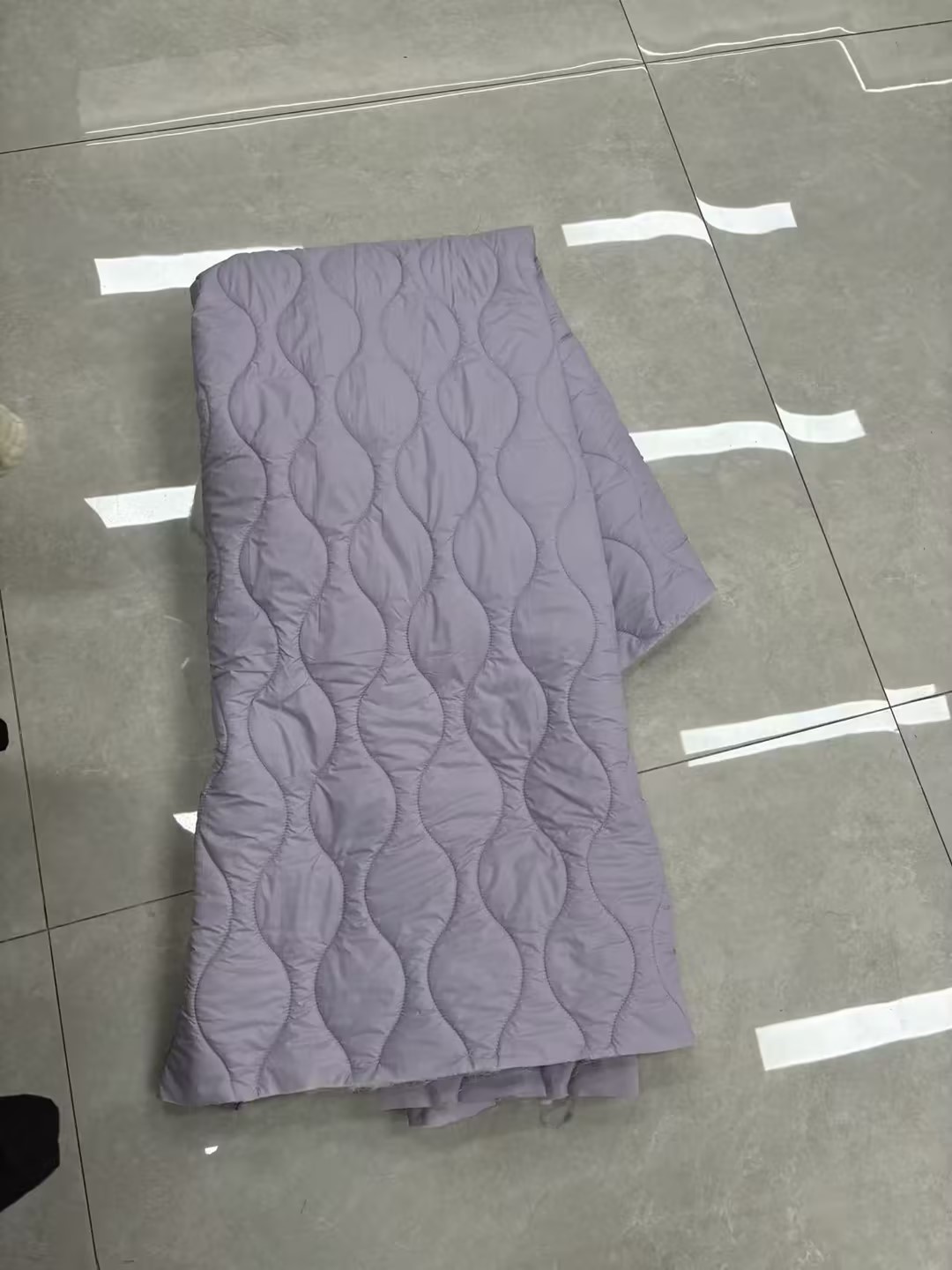绗缝面料紫色