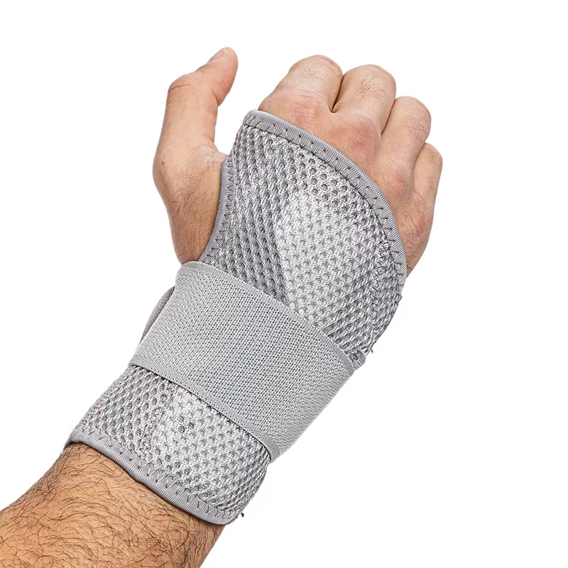 KING factory direct sales steel plate support wrist guard, detachable splint strap, wound pressure wrist guard, sports sprain fixed wrist guard details Picture