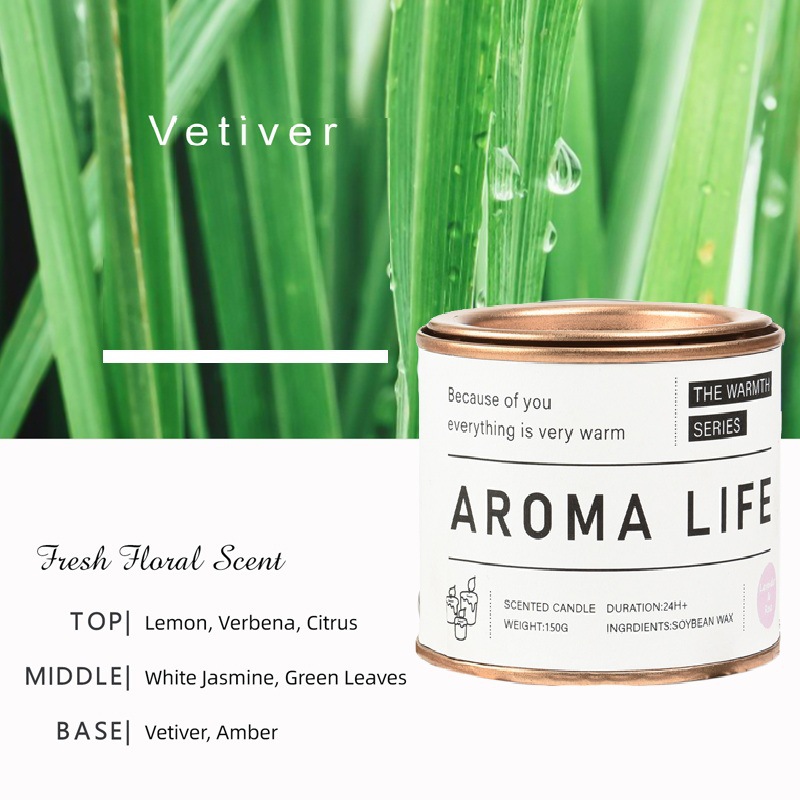 北欧极简风香薰蜡烛无烟环保大豆蜡锡罐款家居装饰情人姐=节礼物伴手礼摆件详情4