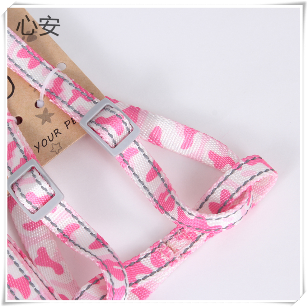 New universal dog chest and back leash, color-matched chest and back strap, cat vest style leash set Item Picture