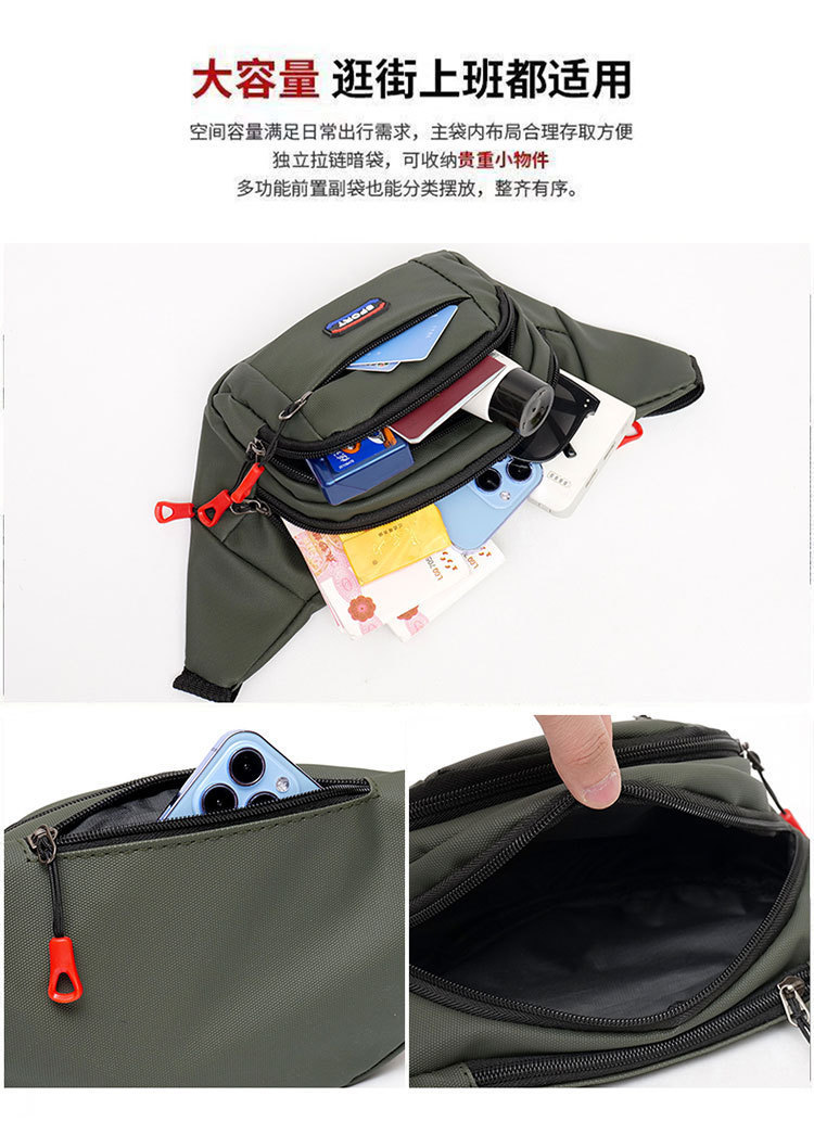 Factory direct sales 2026 new model mobile phone waist bag, all-season suitable outdoor leisure sports travel bag, business wallet detail image 9
