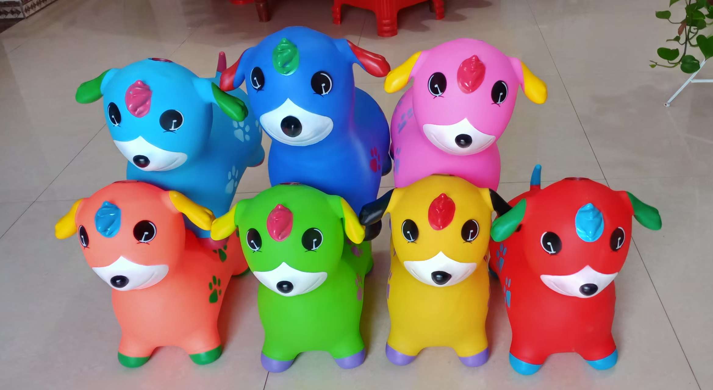 进口充气玩具迷你吹气堡儿童游乐设备安全耐用跳跳马中号充气玩具浙江省义乌市