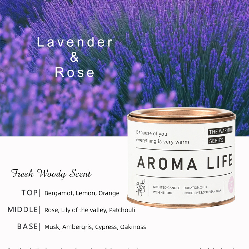 北欧极简风香薰蜡烛无烟环保大豆蜡锡罐款家居装饰情人姐=节礼物伴手礼摆件详情6