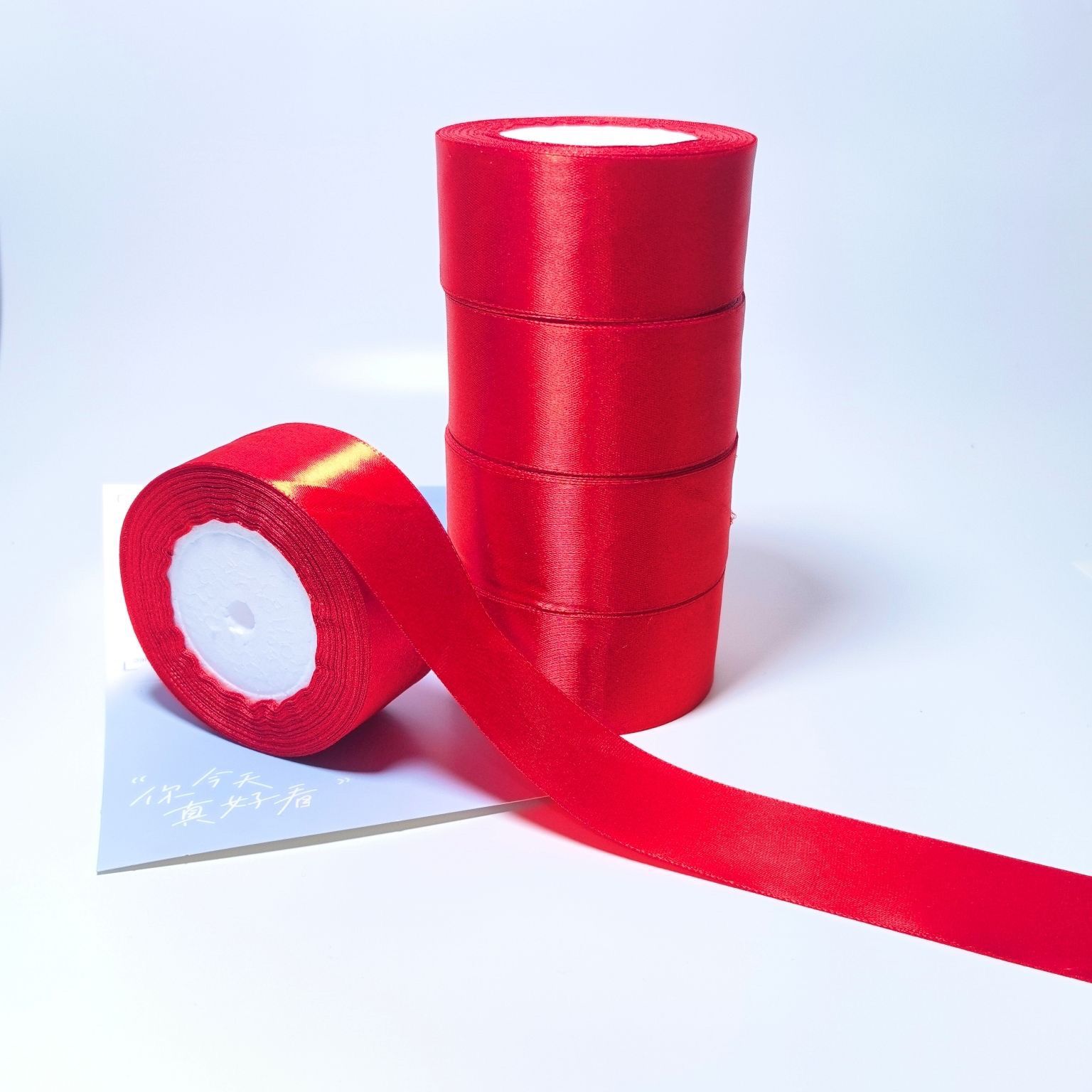 4CM ribbon wedding decoration webbing, flower gift box, cake wedding packaging webbing detail image 12