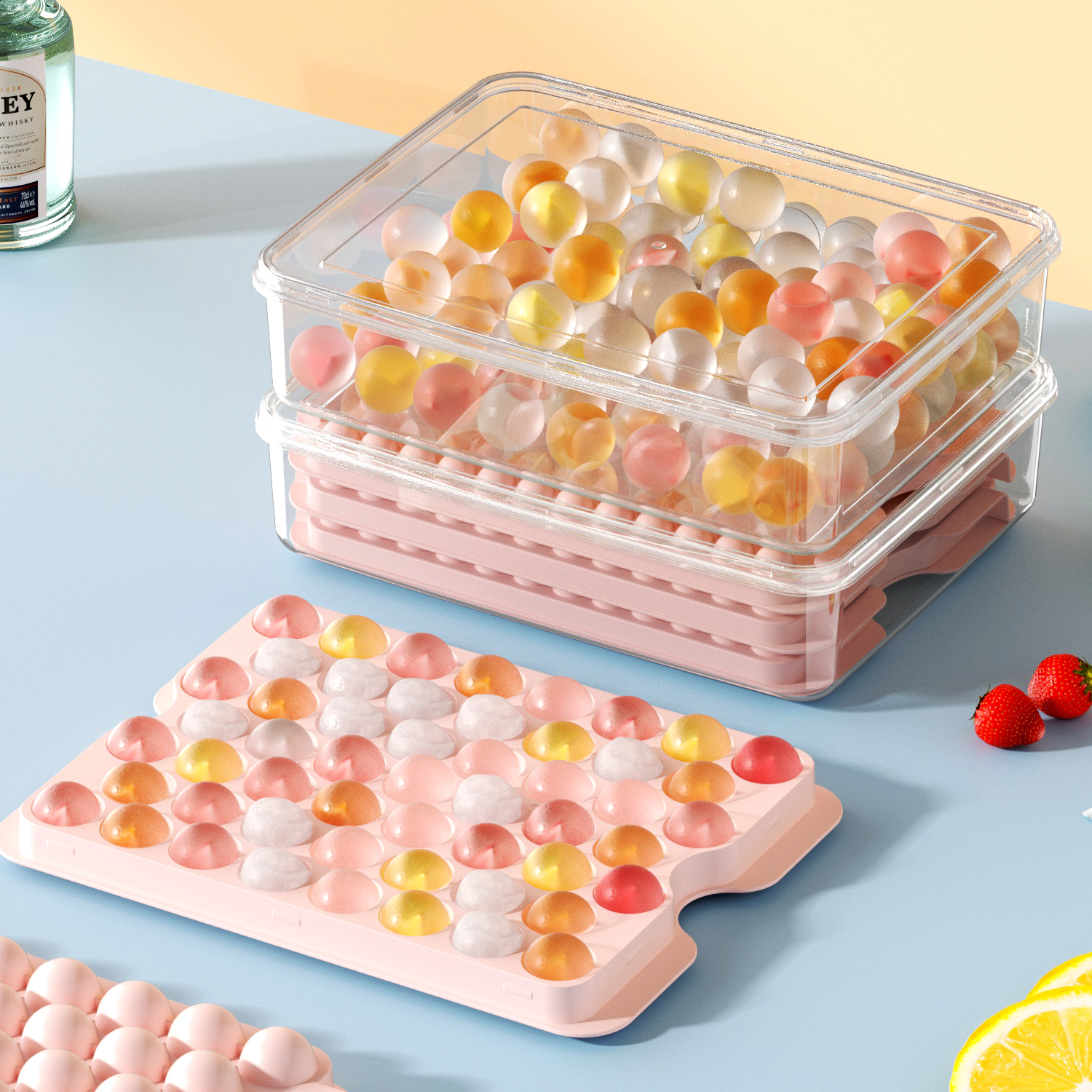 雪糕棒/冰格制冰模/雪糕棒马卡龙色/塑料制品/文创雪糕产品图
