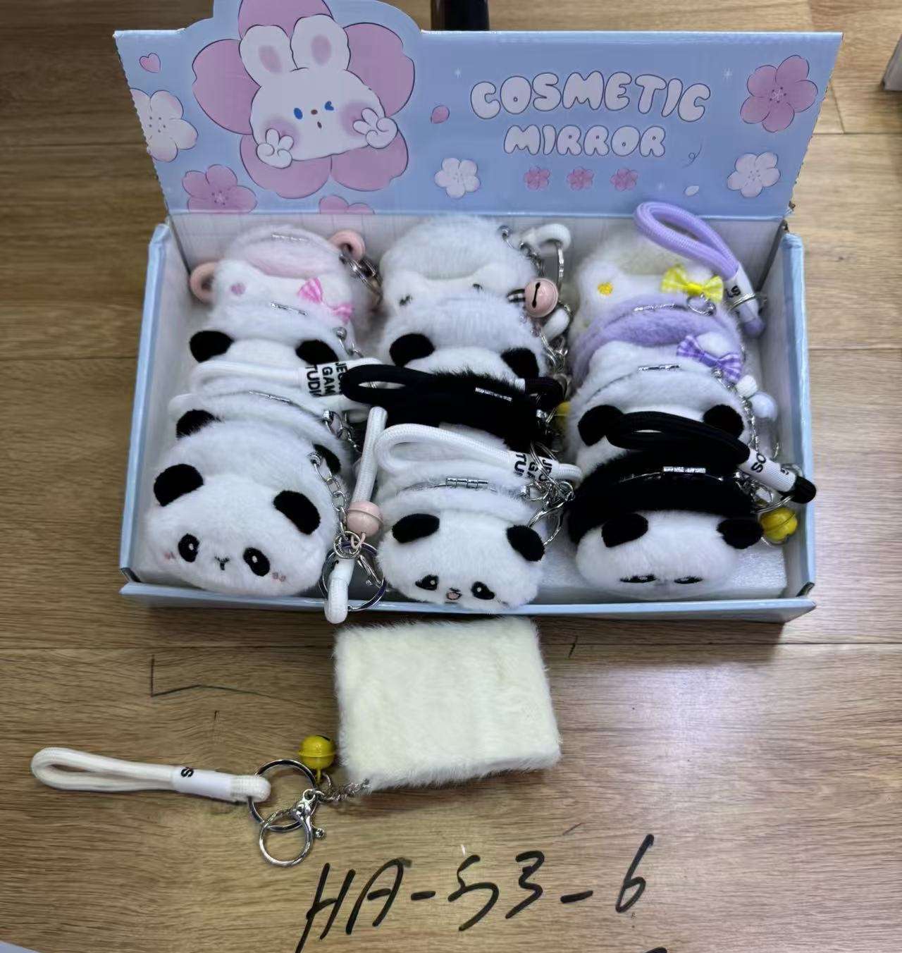 星链宝肤LED化妆镜手持小镜子梳子美妆工具套装手持小镜子