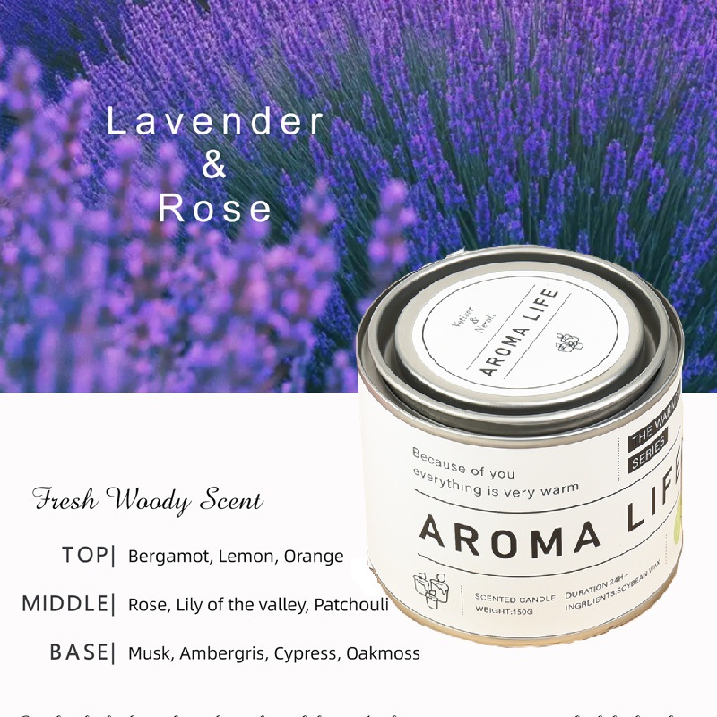 北欧极简风香薰蜡烛无烟环保大豆蜡锡罐款家居装饰情人姐=节礼物伴手礼摆件详情5