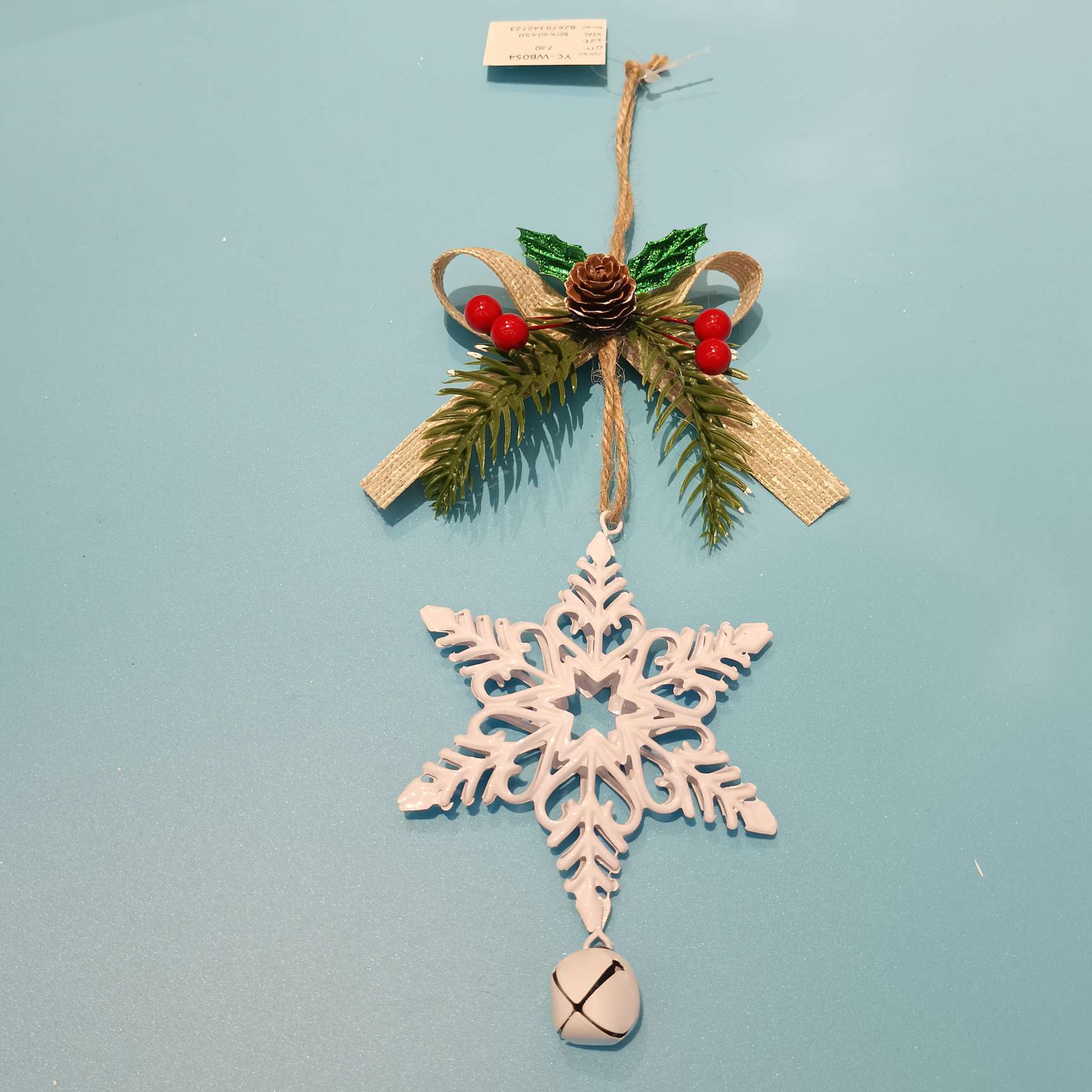 圣诞节用品装饰品铁艺挂件五星爱心雪花圣诞树流水摆件详情图7