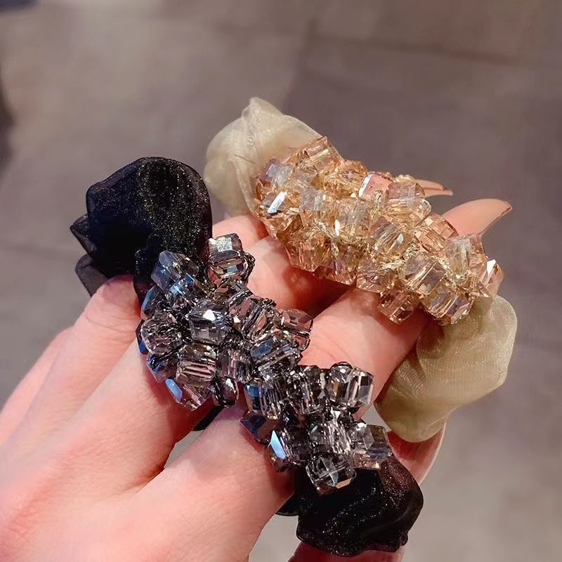 Large intestine hair bands, Korean hair ties, hair accessories, cute hair bands for girls, fashionable hair accessories, colorful hair bands detail image 4