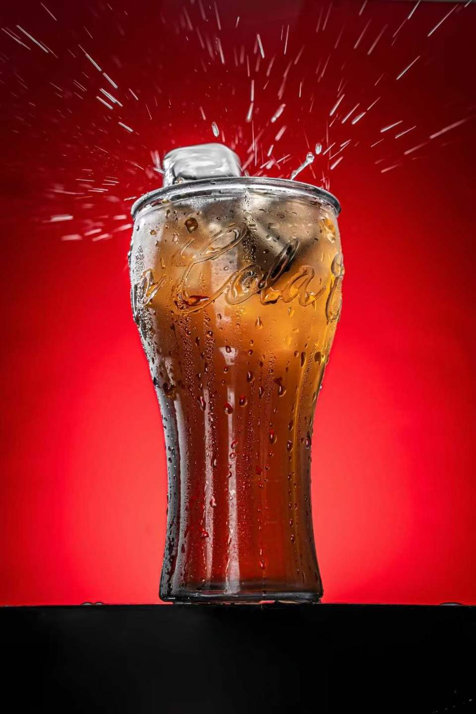 玻璃杯/带把玻璃水杯/杯子/太阳浮雕杯子/玻璃茶杯产品图