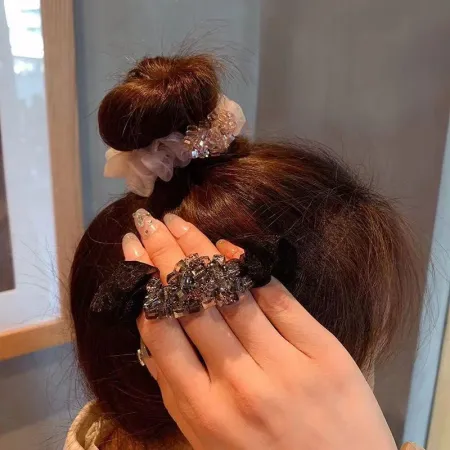 Large intestine hair bands, Korean hair ties, hair accessories, cute hair bands for girls, fashionable hair accessories, colorful hair bands Large intestine hair bands, Korean hair ties, hair accessories, cute hair bands for girls, fashionable hair accessories, colorful hair bands