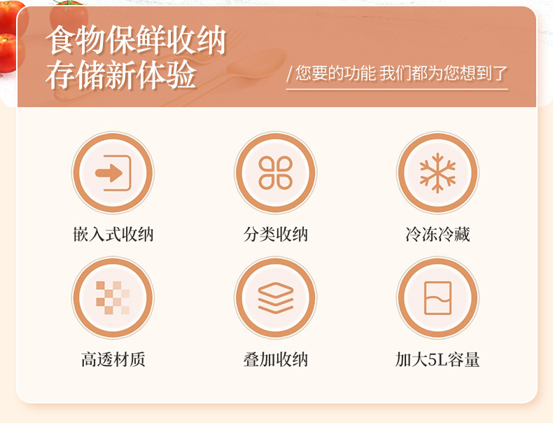 冰箱收纳盒保鲜盒食品级食品收纳整理神器冷冻储物盒整理盒抽屉详情2