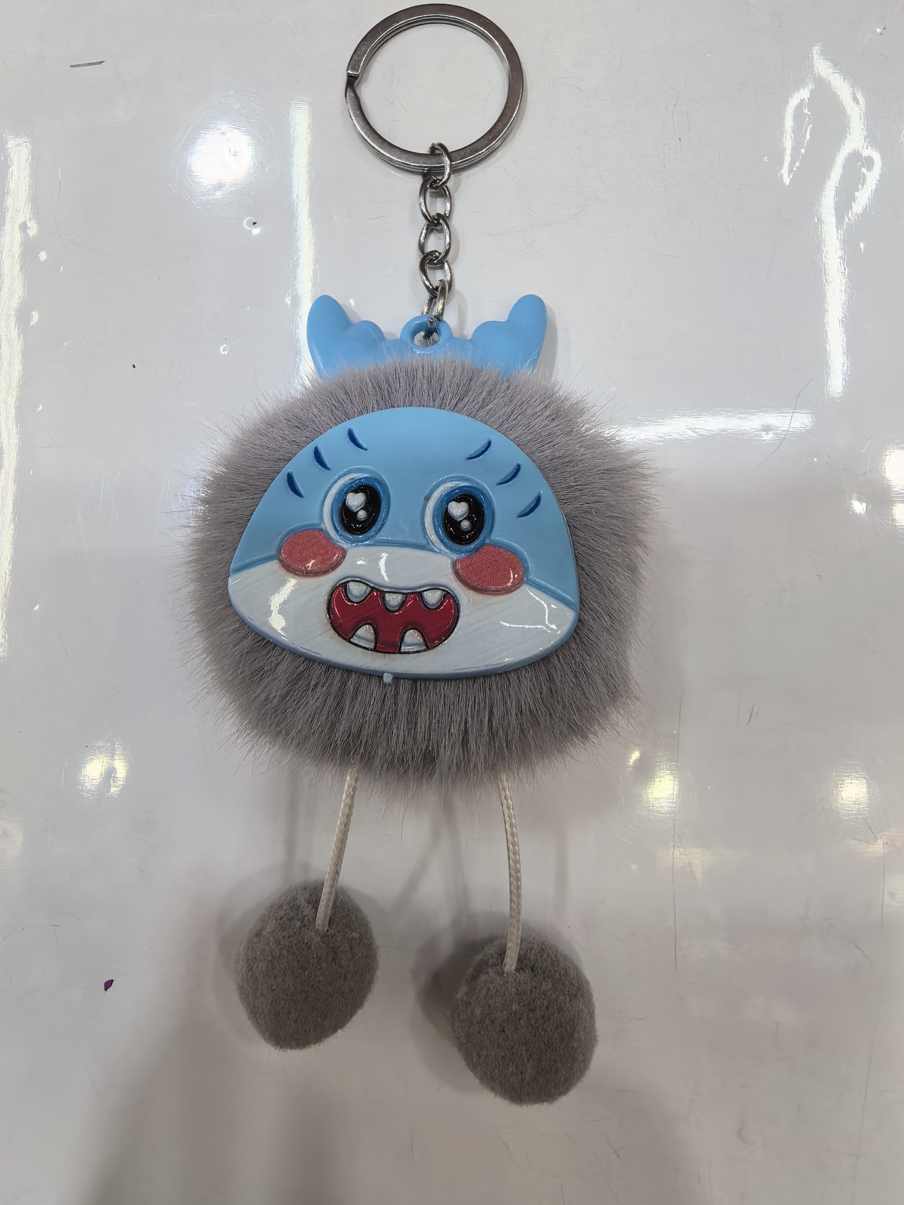 5 cm pom-pom, tooky, bell keychain, key hang, cartoon keychain pendant Specification image