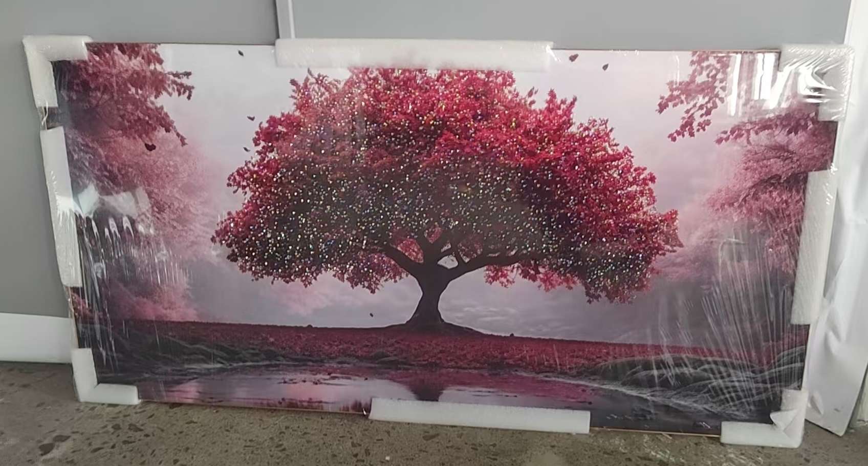 晶瓷画钻石画沙发背景画立体画钻石产品图