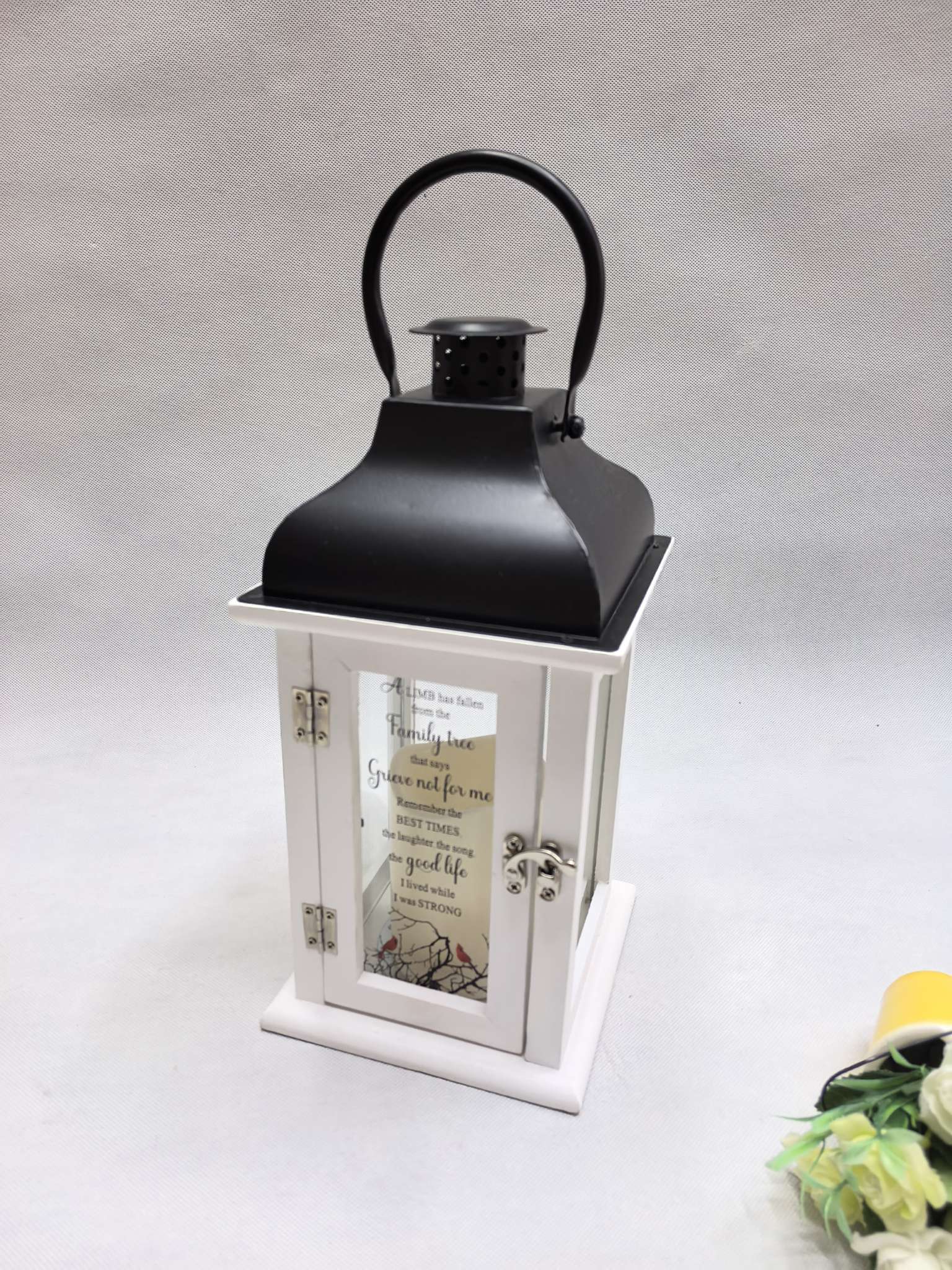 北美风灯烛台木头+玻璃+铁艺摆件详情图10