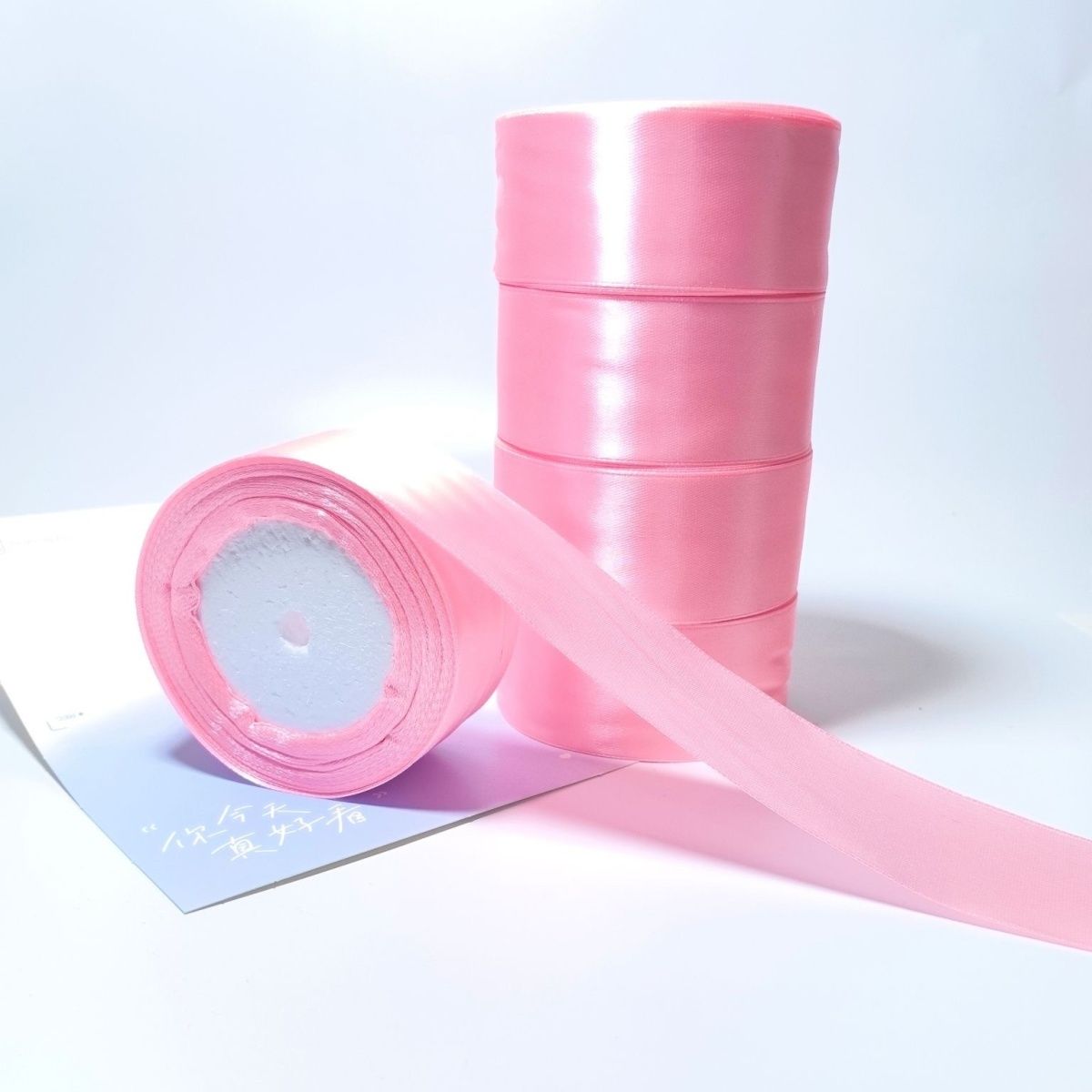 4CM ribbon wedding decoration webbing, flower gift box, cake wedding packaging webbing Application Scenario