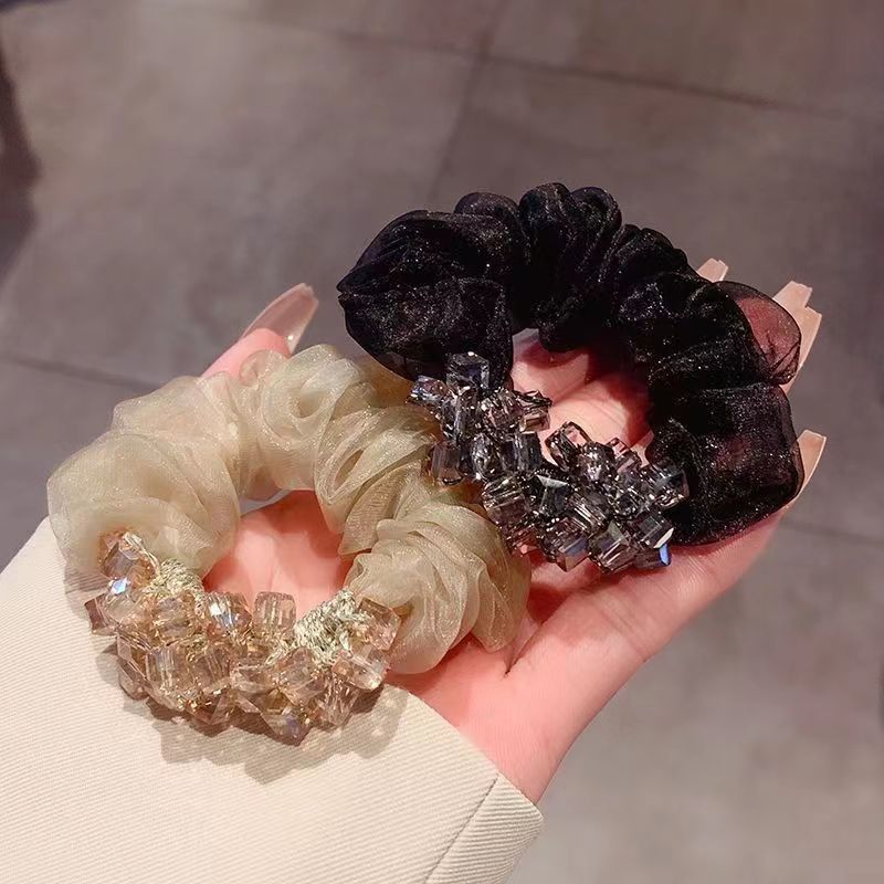 Large intestine hair bands, Korean hair ties, hair accessories, cute hair bands for girls, fashionable hair accessories, colorful hair bands detail image 8