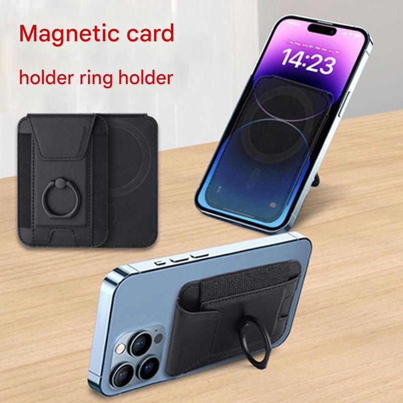 Adecuado para iPhone15 magnético de succión cardpack holder 14/12/13Magsafe anillo holder de succión magnética de múltiples tarjetas Item Picture