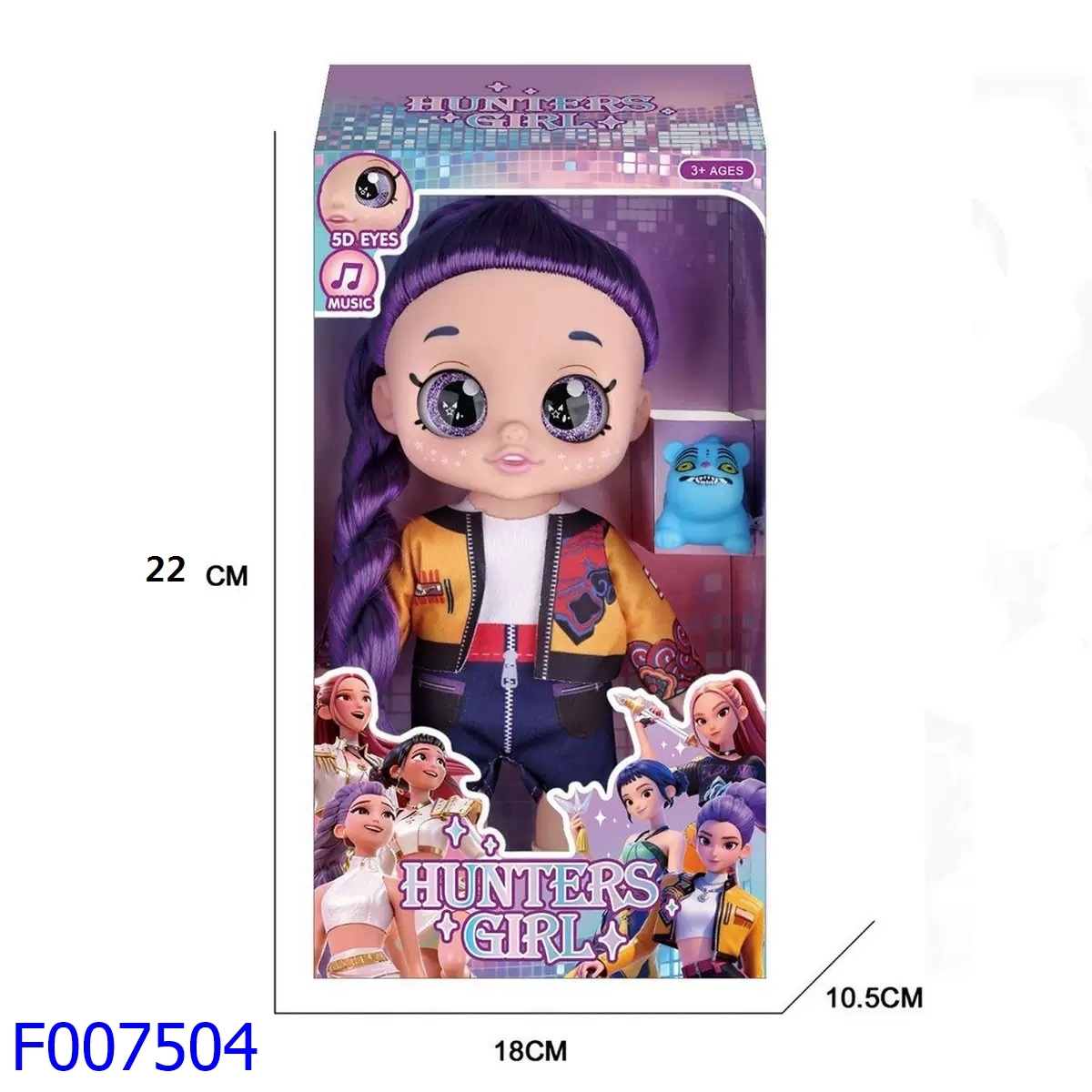 2026大河马玩具新品儿童过家家玩具10寸摇头芭比5D眼睛搪胶娃娃开窗盒装亚马逊TIKTOK热卖玩具F007778详情4
