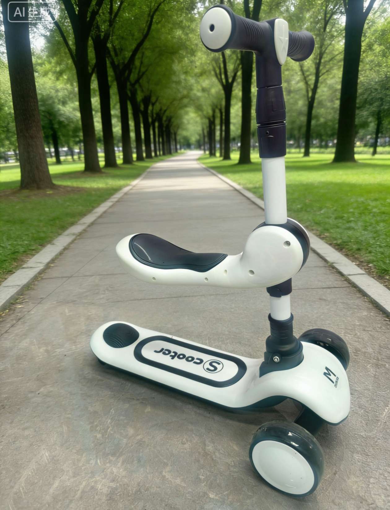 Skateboard sports and leisure sliding toys, children's skateboard pedals, can be sat on or ridden, children and babies can slide around