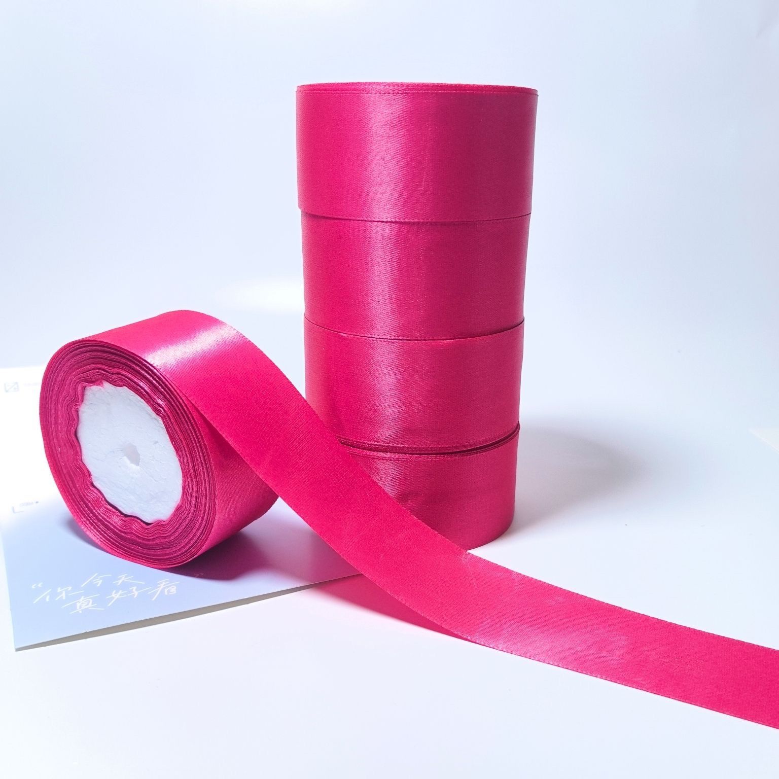 4CM ribbon wedding decoration webbing, flower gift box, cake wedding packaging webbing detail image 7