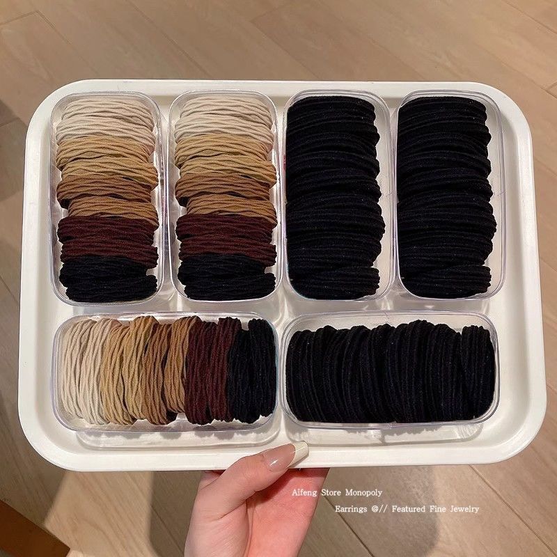 Best-selling seamless hair tie, high-elasticity hair band, thickened elastic band, the same style elastic band for hair ties, new dopamine detail image 20