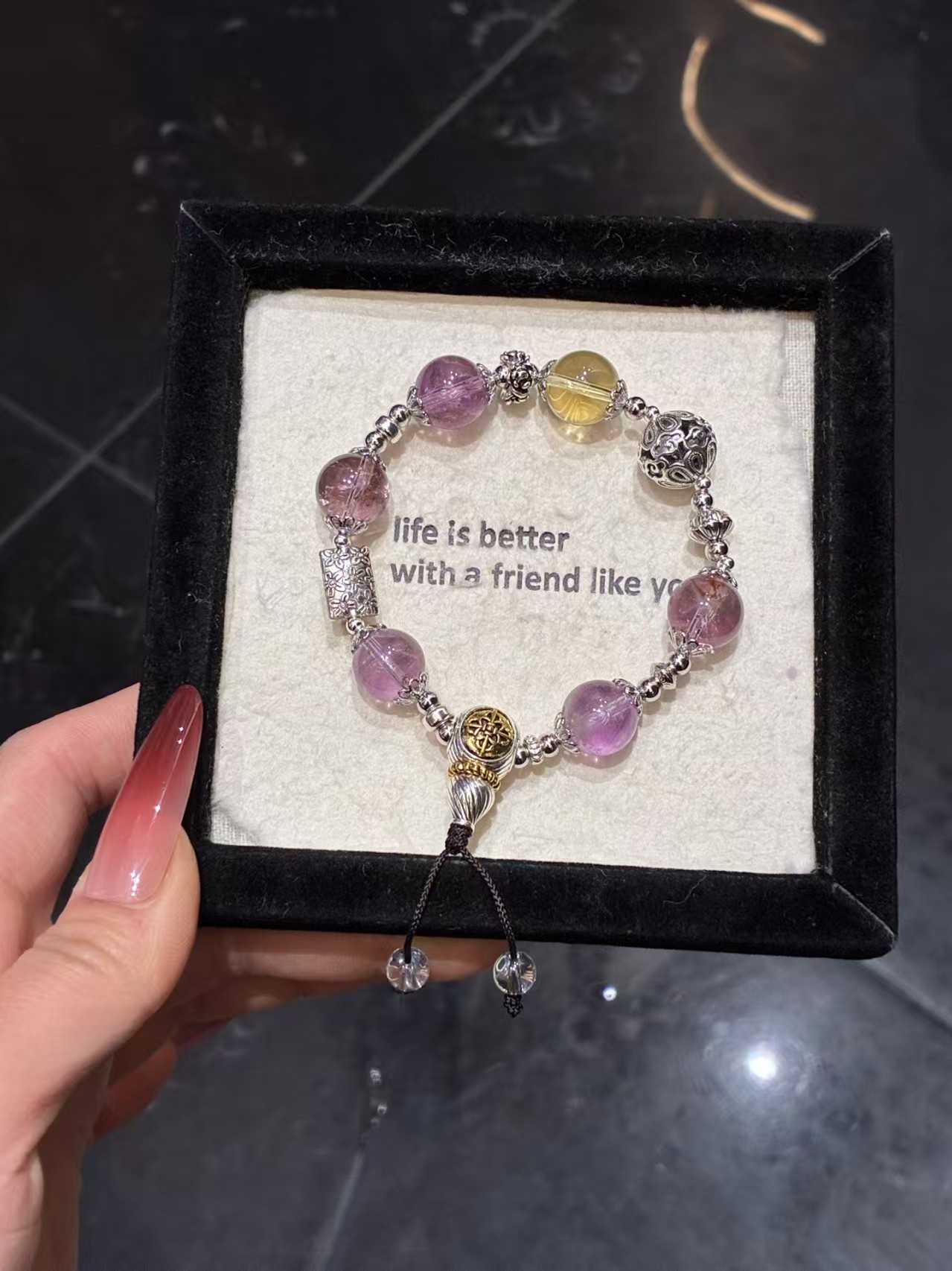 Amethyst bracelet