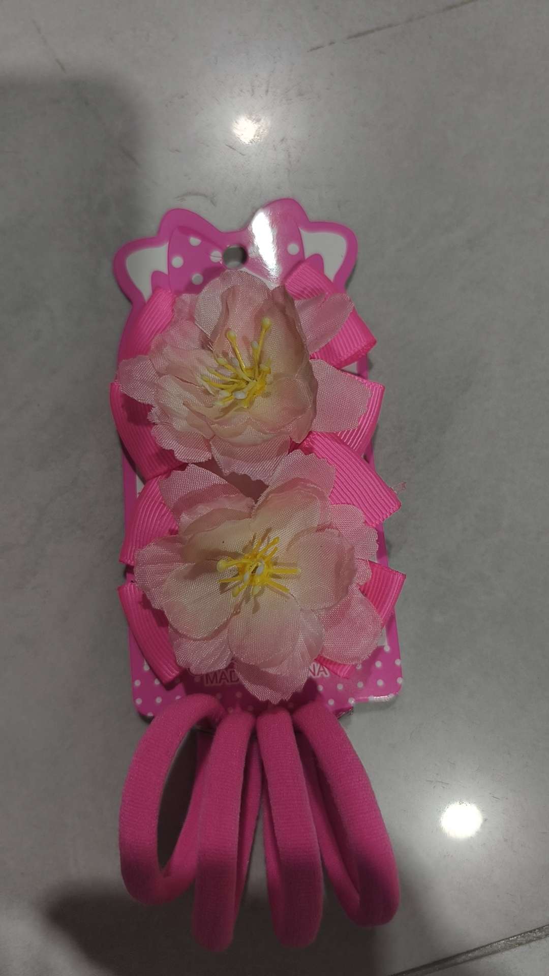 亚克力儿童发夹一次性皮筋头饰发饰套装可爱卡通儿童饰品
