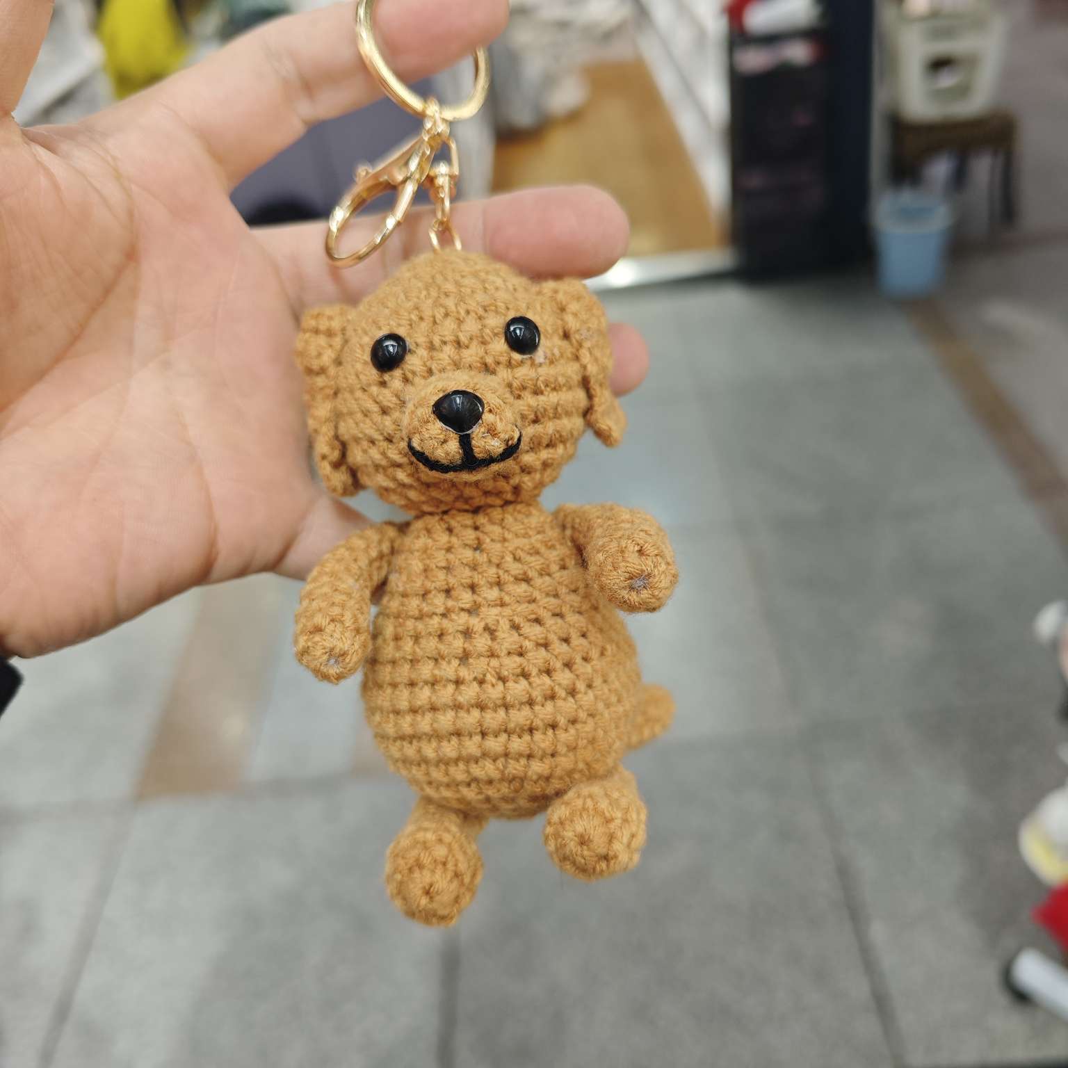 毛线钩织小狗钥匙扣挂件卡通钥匙扣挂件礼品配饰公仔学生礼品礼物钥匙扣