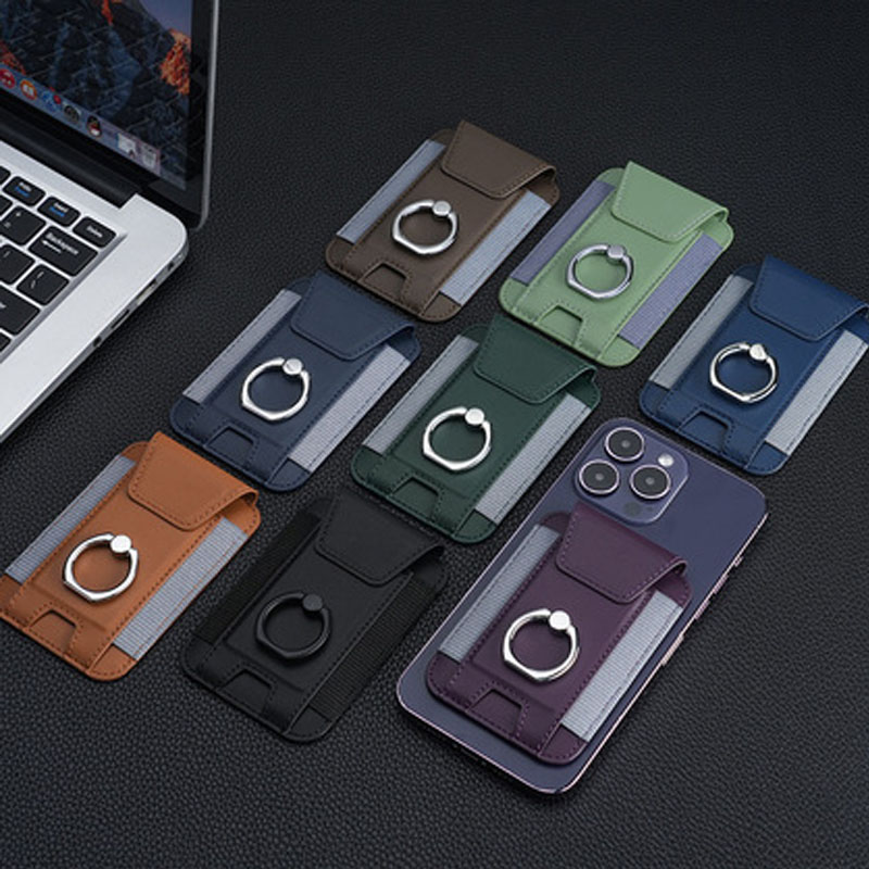 适用iPhone15磁吸卡包支架14/12/13Magsafe指环支架磁吸多张卡套