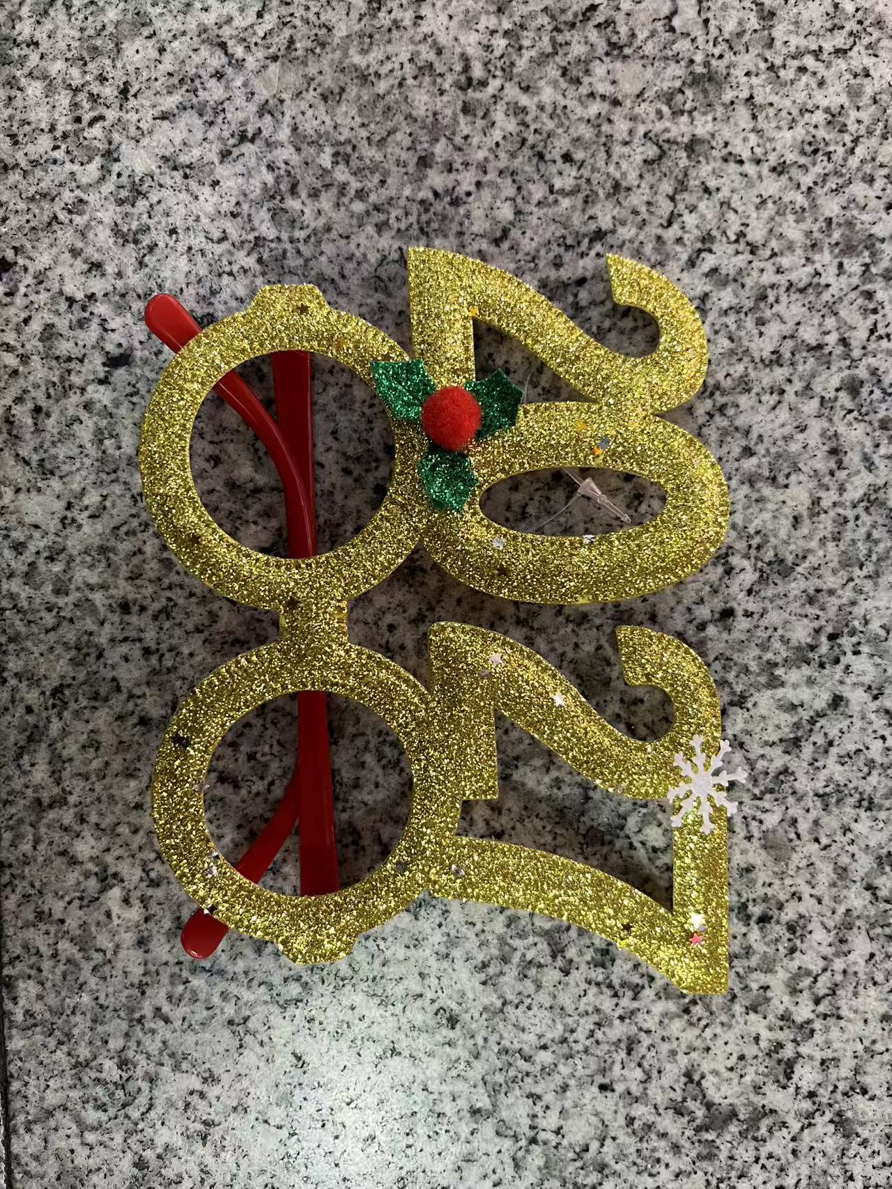 发光眼镜/生日用品/圣诞眼镜框/沙滩用品/奥运五环眼镜细节图