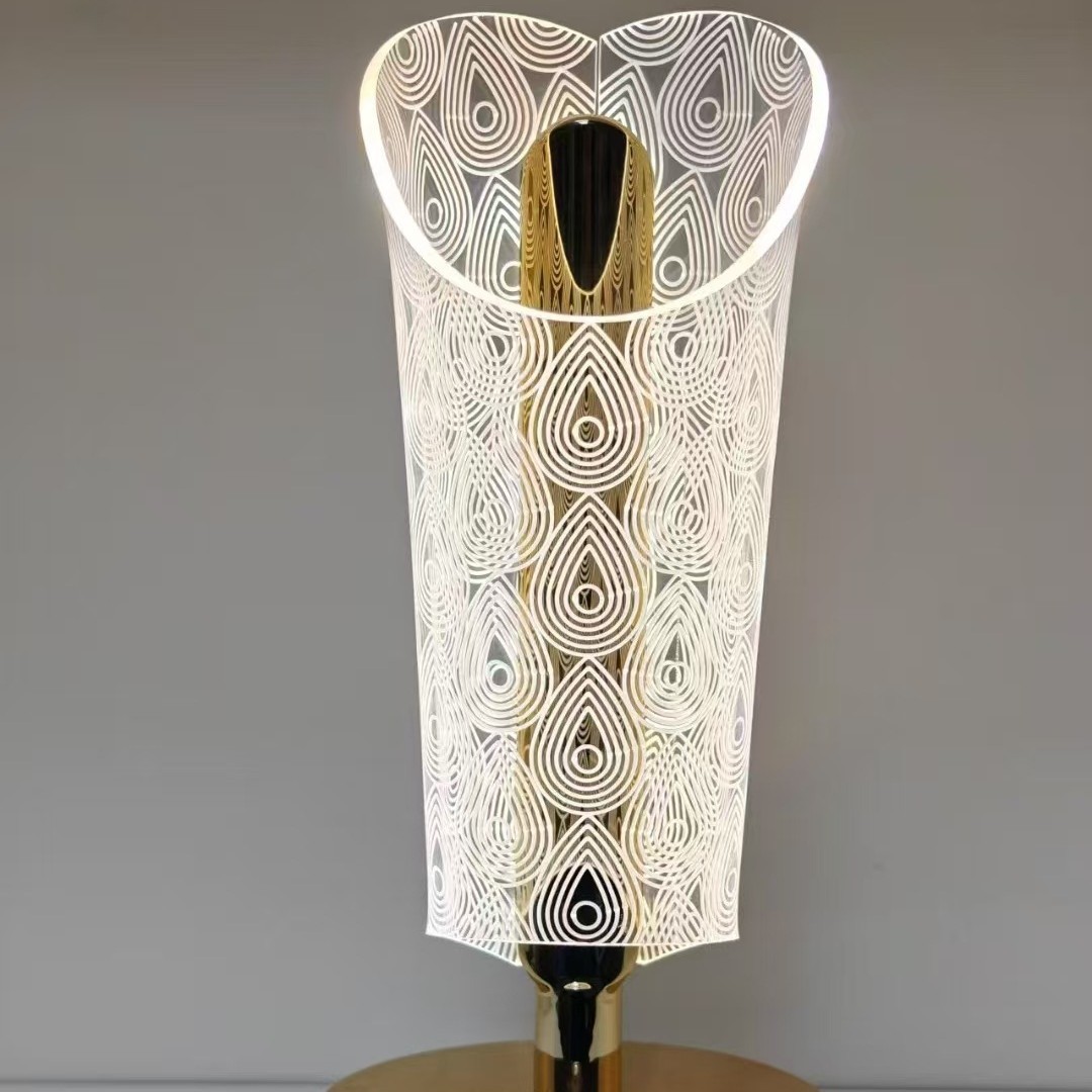 Acrylic desk lamp charging desk lamp, cross-border bestseller, charging night light, foreign trade bestseller detail image 12