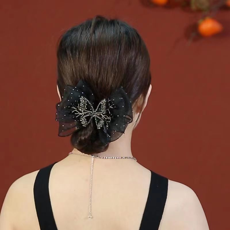 Large intestine hair band, Korean hair tie, fashionable and versatile hair band accessory, cute beauty accessory for girls detail image 6