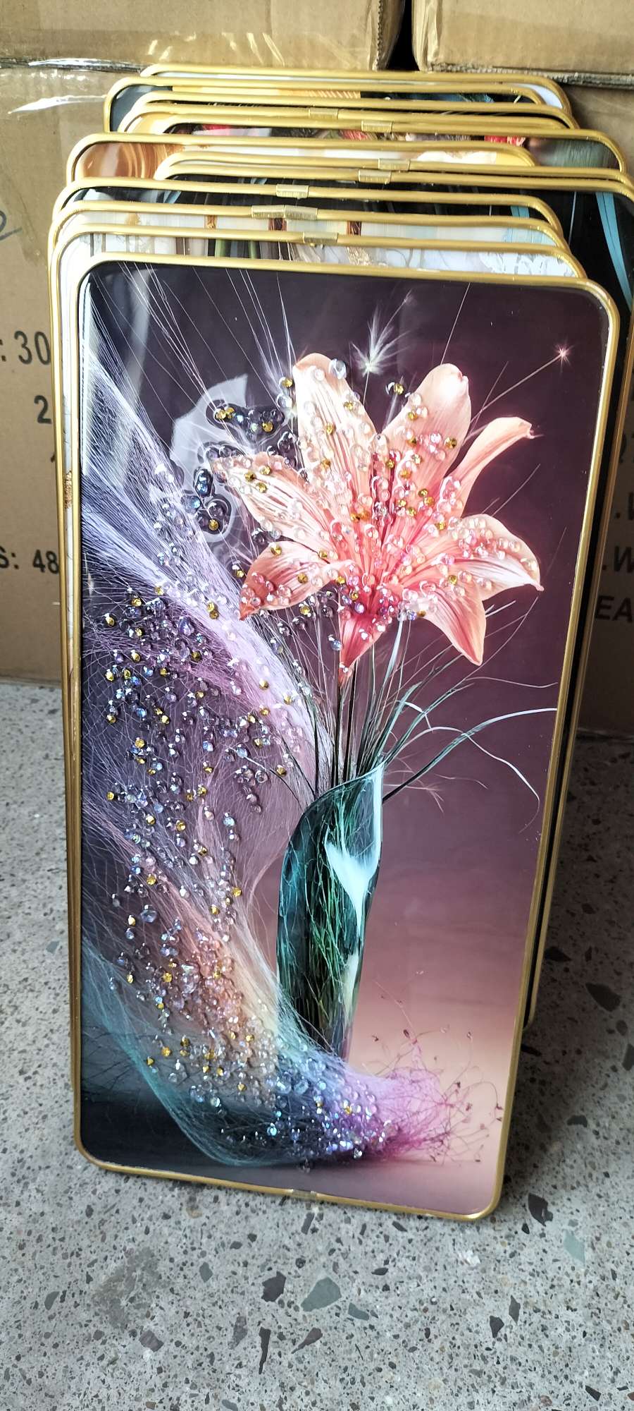 Diamond painting sofa background painting decorative painting detail image 5
