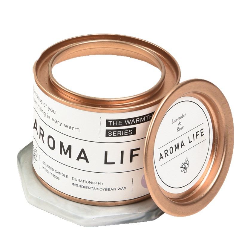 北欧极简风香薰蜡烛无烟环保大豆蜡锡罐款家居装饰情人姐=节礼物伴手礼摆件详情7