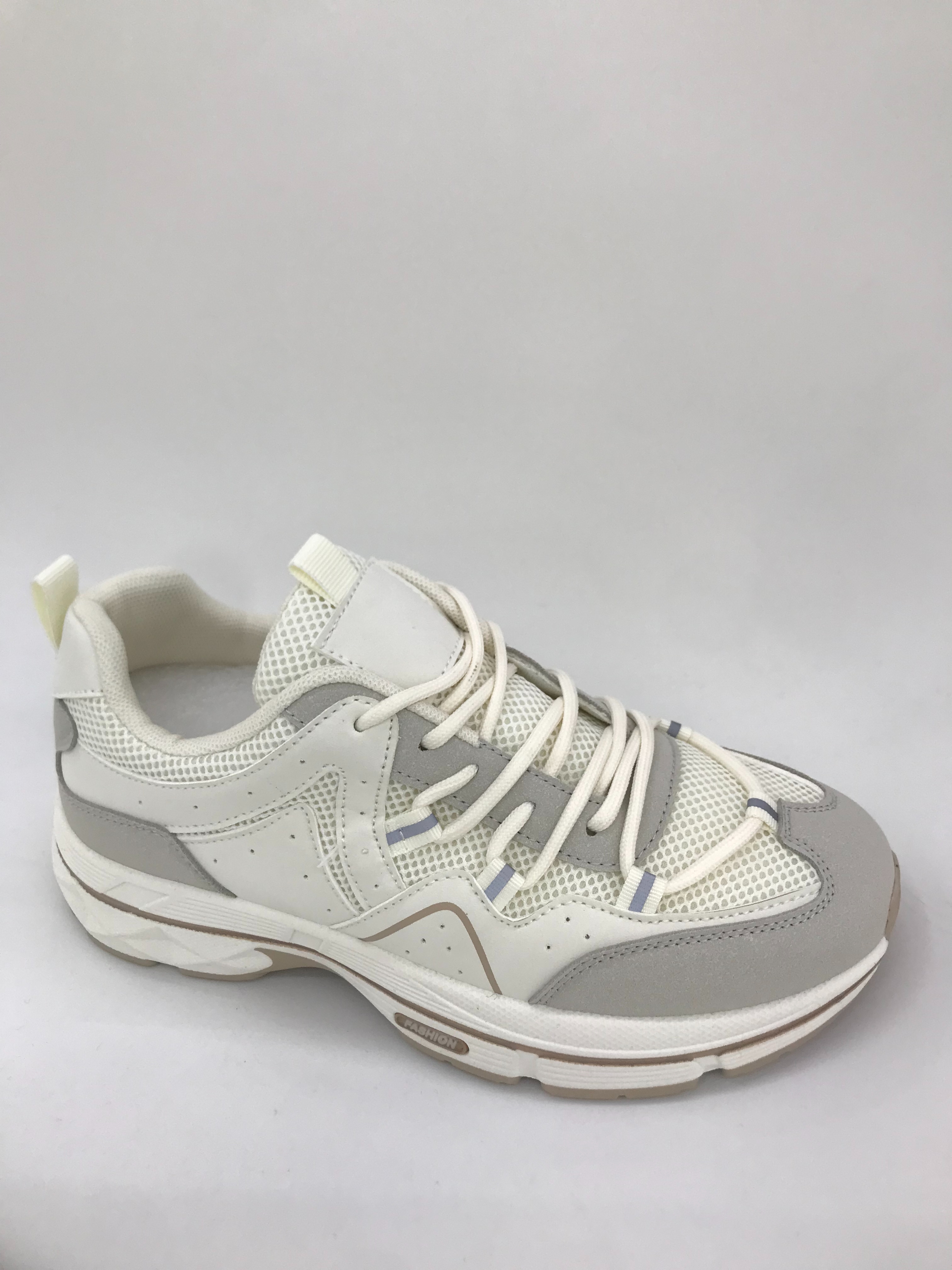 Fashionable and trendy netted women's shoes, comfortable and breathable sports shoes with thick soles Specification drawing
