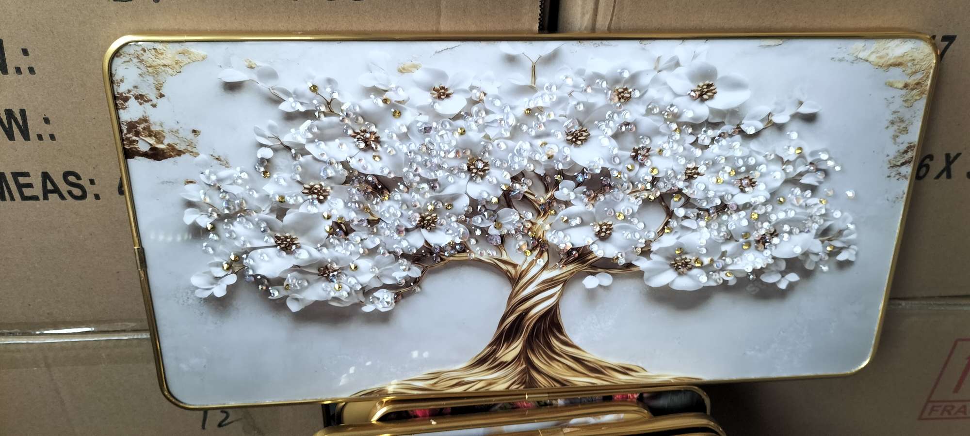 Diamond painting sofa background painting decorative painting detail image 11