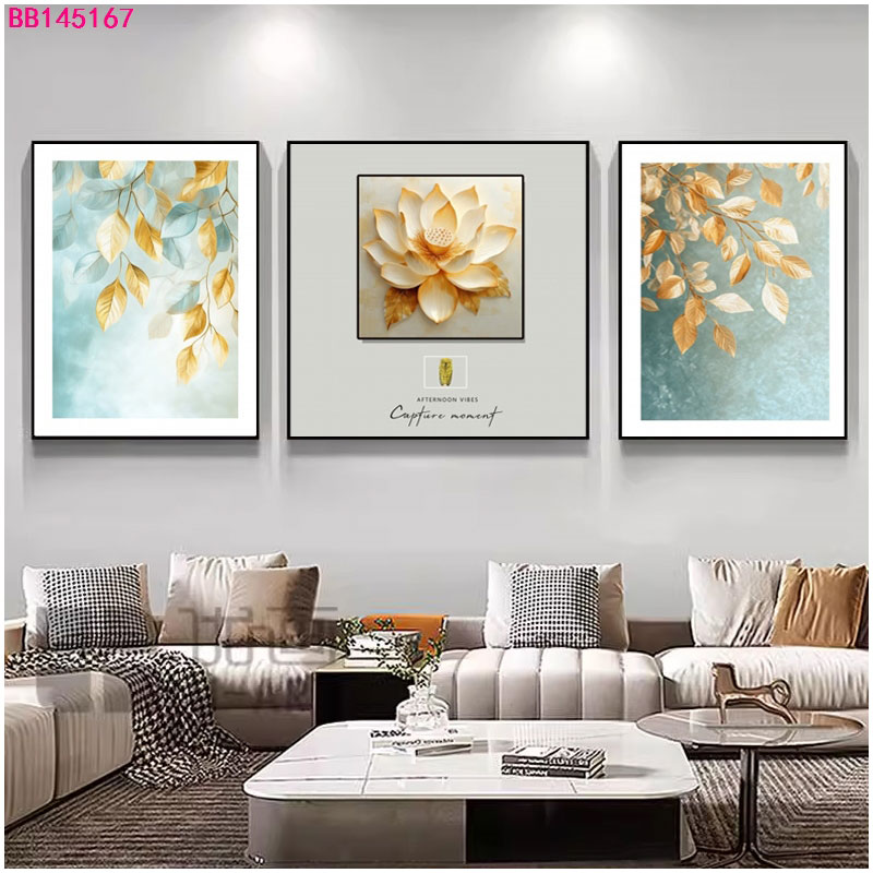 装饰画/农村客厅装饰画/壁画卧室/农村别墅装饰画/迎客松新中式白底实物图