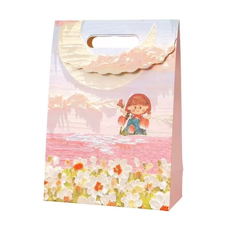礼品袋/防潮袋/纸袋/制作米袋/礼品袋少女时尚白底实物图