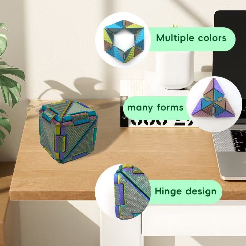 Cross-border new products: 3D printed deformable origami Rubik's Cube, children's educational toys, stress-relieving handicrafts, gifts and ornaments detail image 2