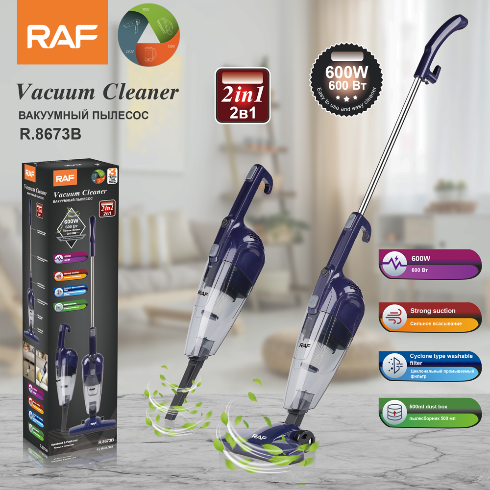RAF European standard cross-border wired vacuum cleaner, household handheld high-power vacuum cleaner, portable car all-in-one with strong suction power Specification image
