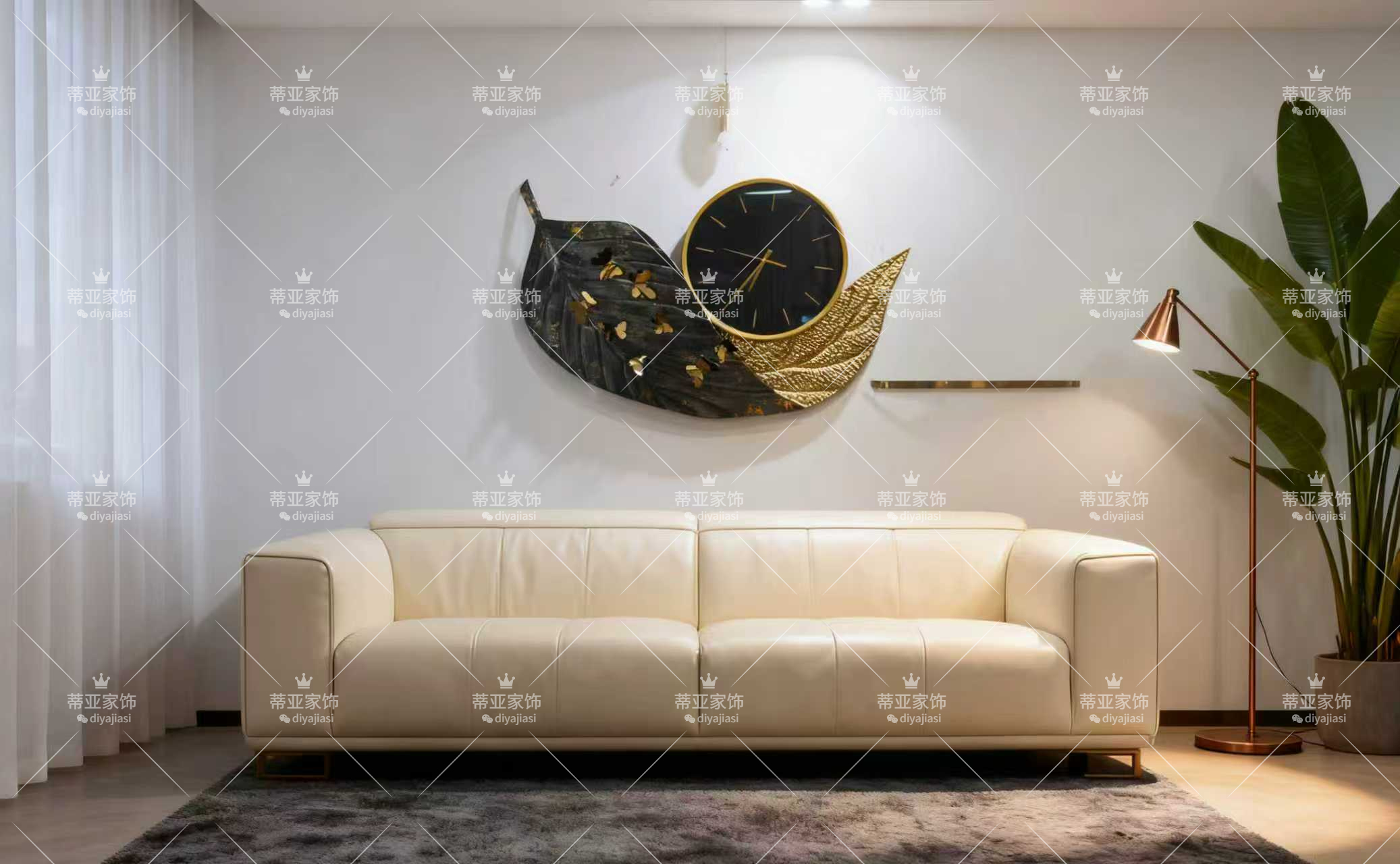 ساعة حديد الزخرفة الجرس details Picture